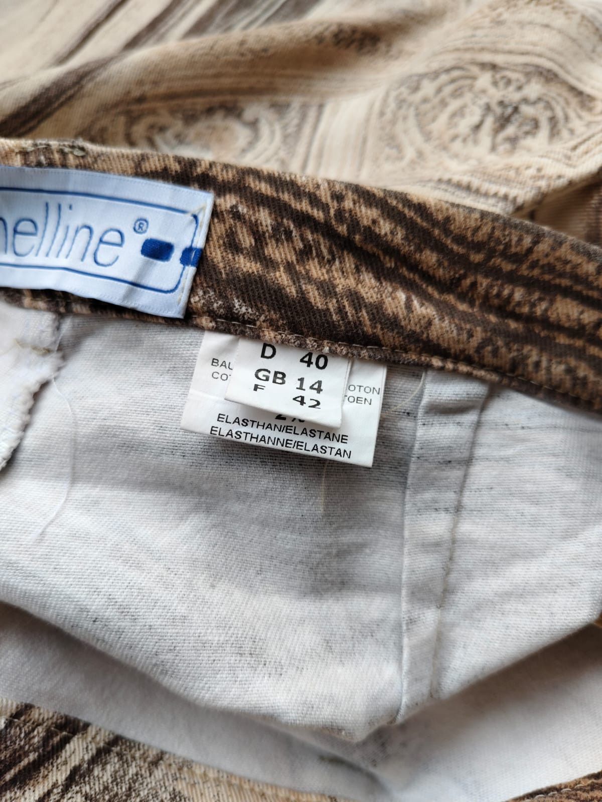 Designer 💥Vintage Helline All Over Print Angels Art Teousers Size 30" / US 8 / IT 44 - 6 Thumbnail