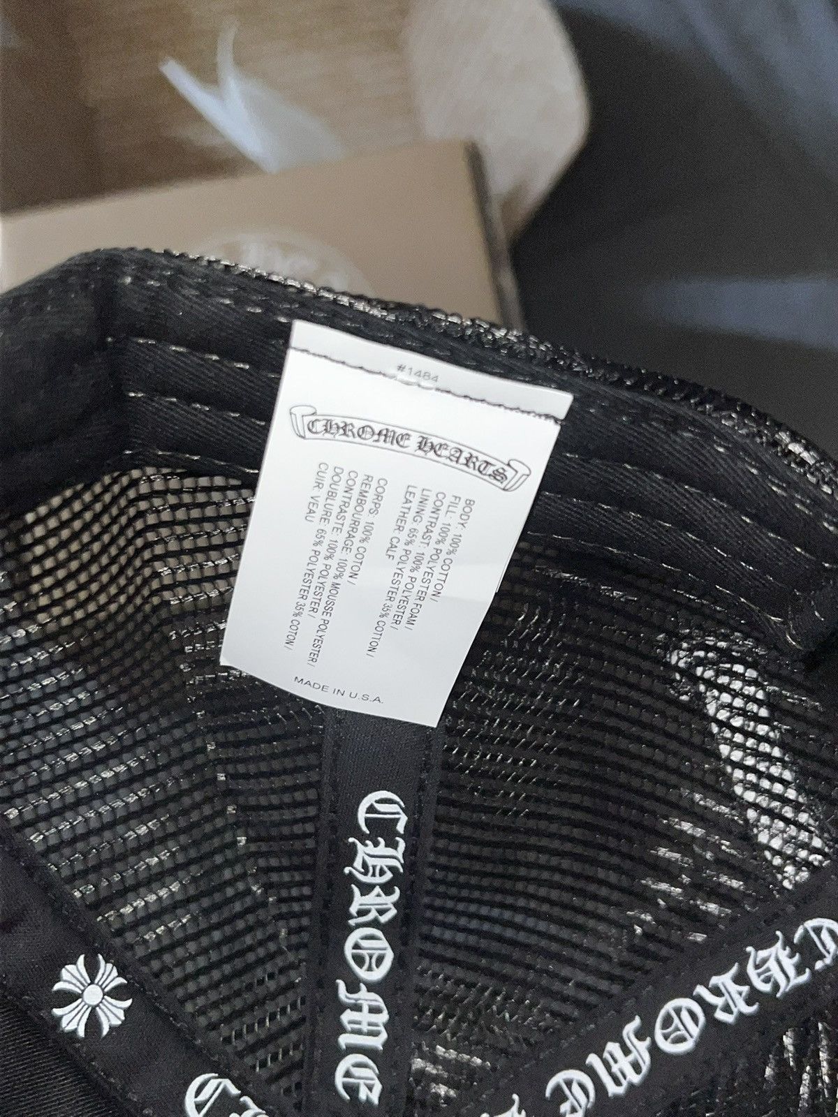Chrome Hearts Chrome Hearts Trucker Hat Triple White 3 Calf Hair Patch Size ONE SIZE - 7 Thumbnail