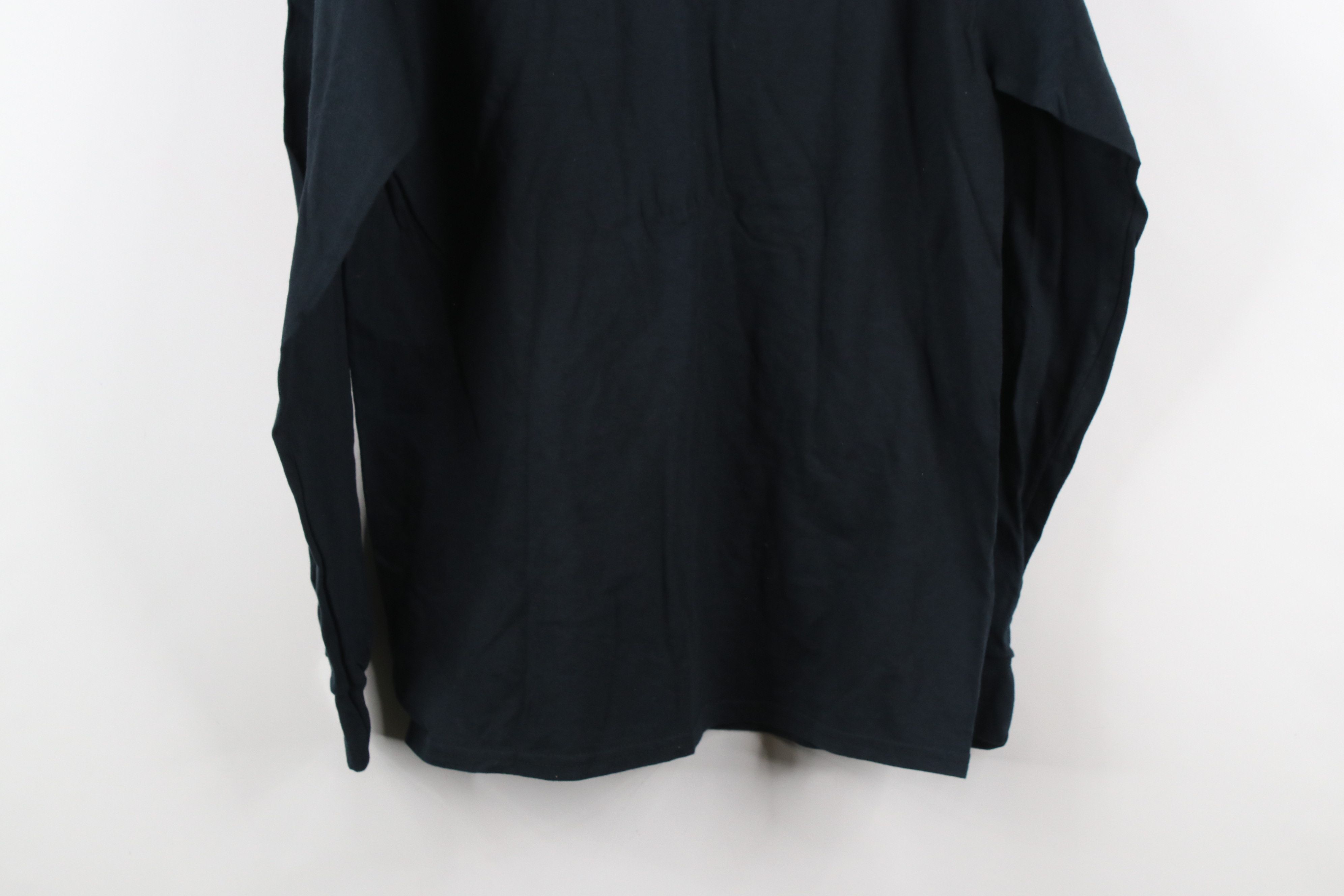 Vintage Vintage 90s Streetwear Long Sleeve T-Shirt Black Cotton Size US M / EU 48-50 / 2 - 8 Thumbnail
