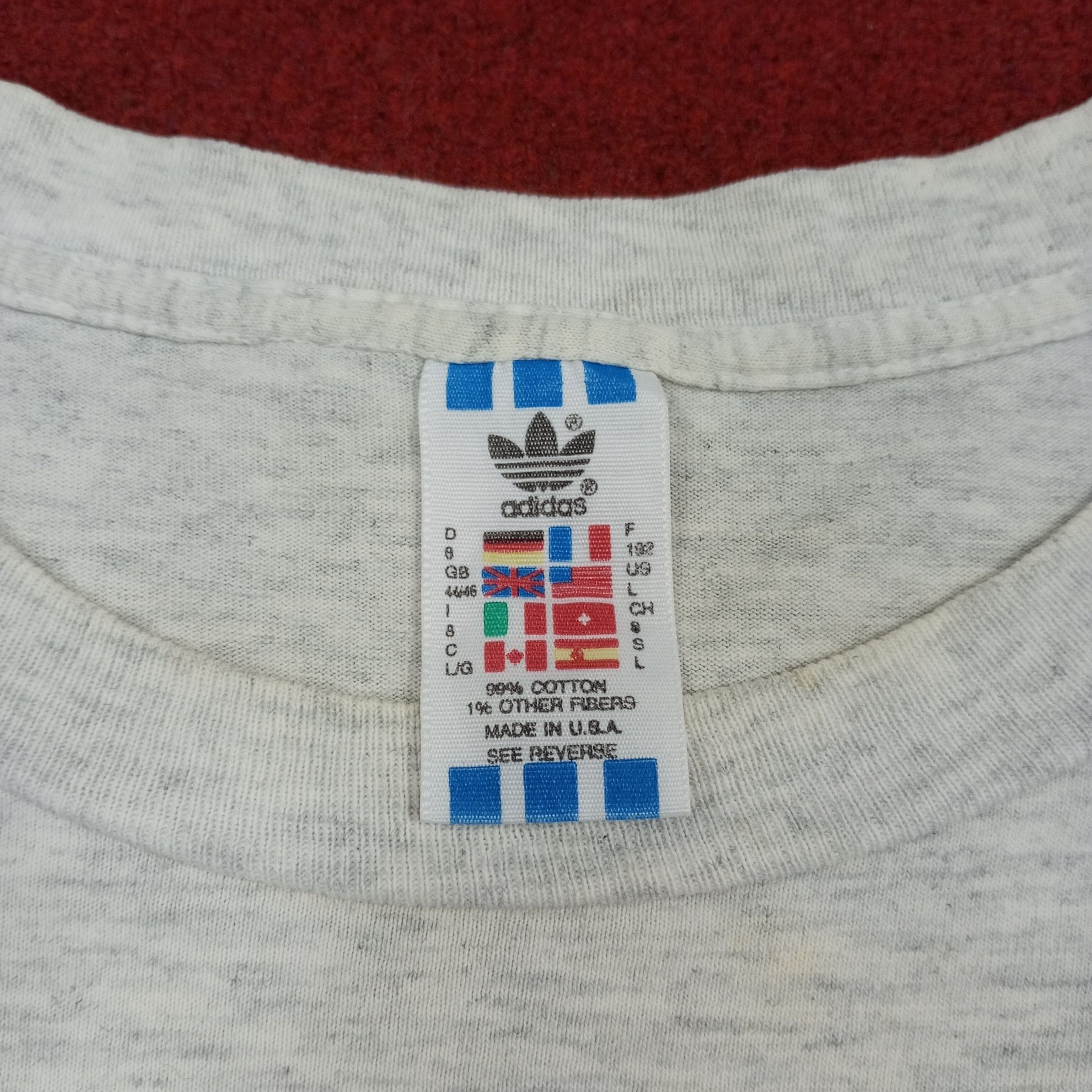 Adidas × Vintage Adidas World Cup USA 1994 Vintage Distressed Tshirt Size US XL / EU 56 / 4 - 5 Thumbnail