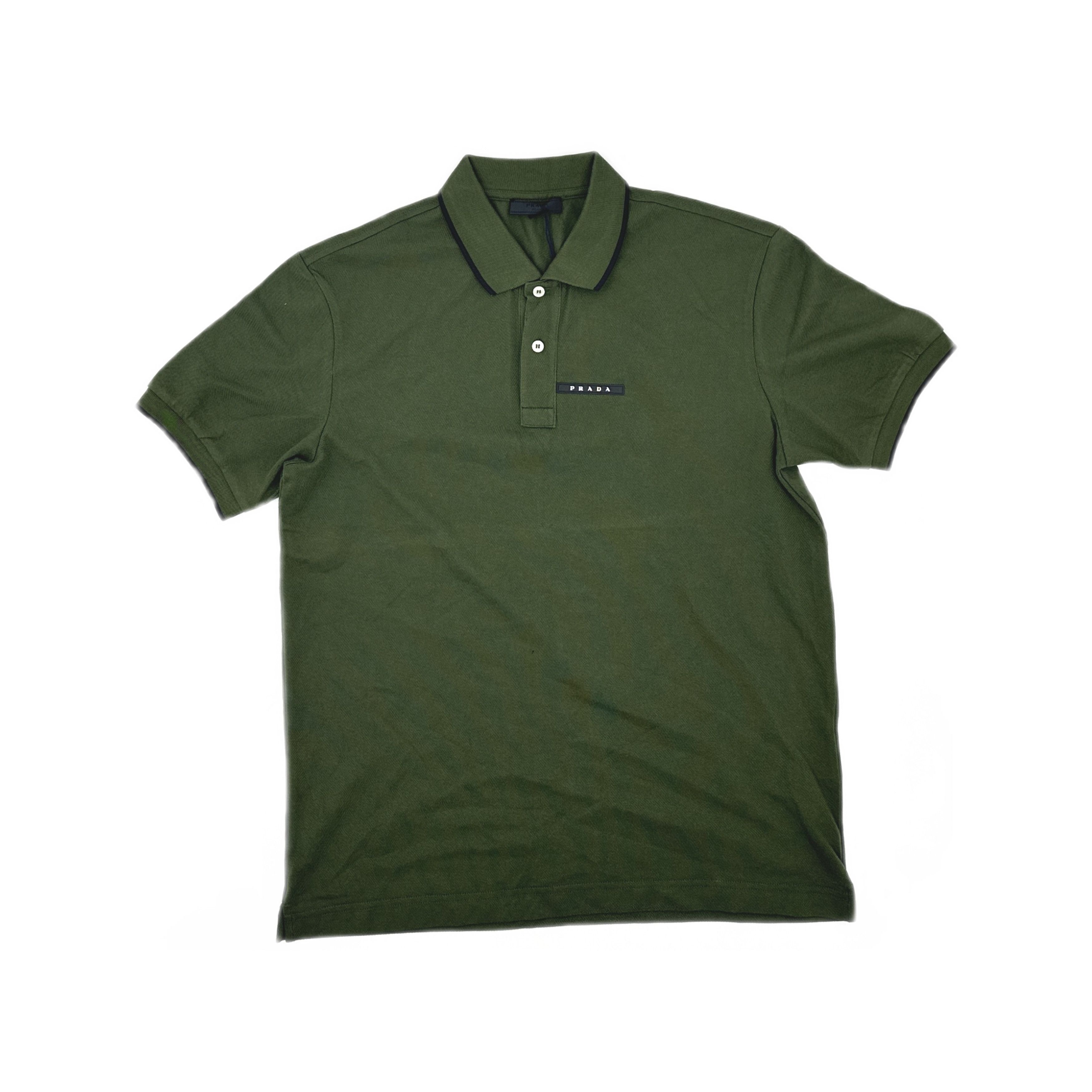 Prada Prada Logo Patch Polo Shirt Size XL Size US XL / EU 56 / 4 - 1 Thumbnail