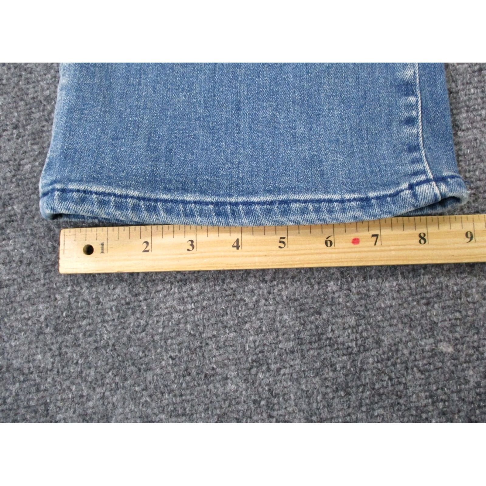 Vintage Pilcro Jeans Womens 27 Denim Icon Flared Bootcut Distressed Faded Anthroologie Size 28" / US 6 / IT 42 - 5 Thumbnail