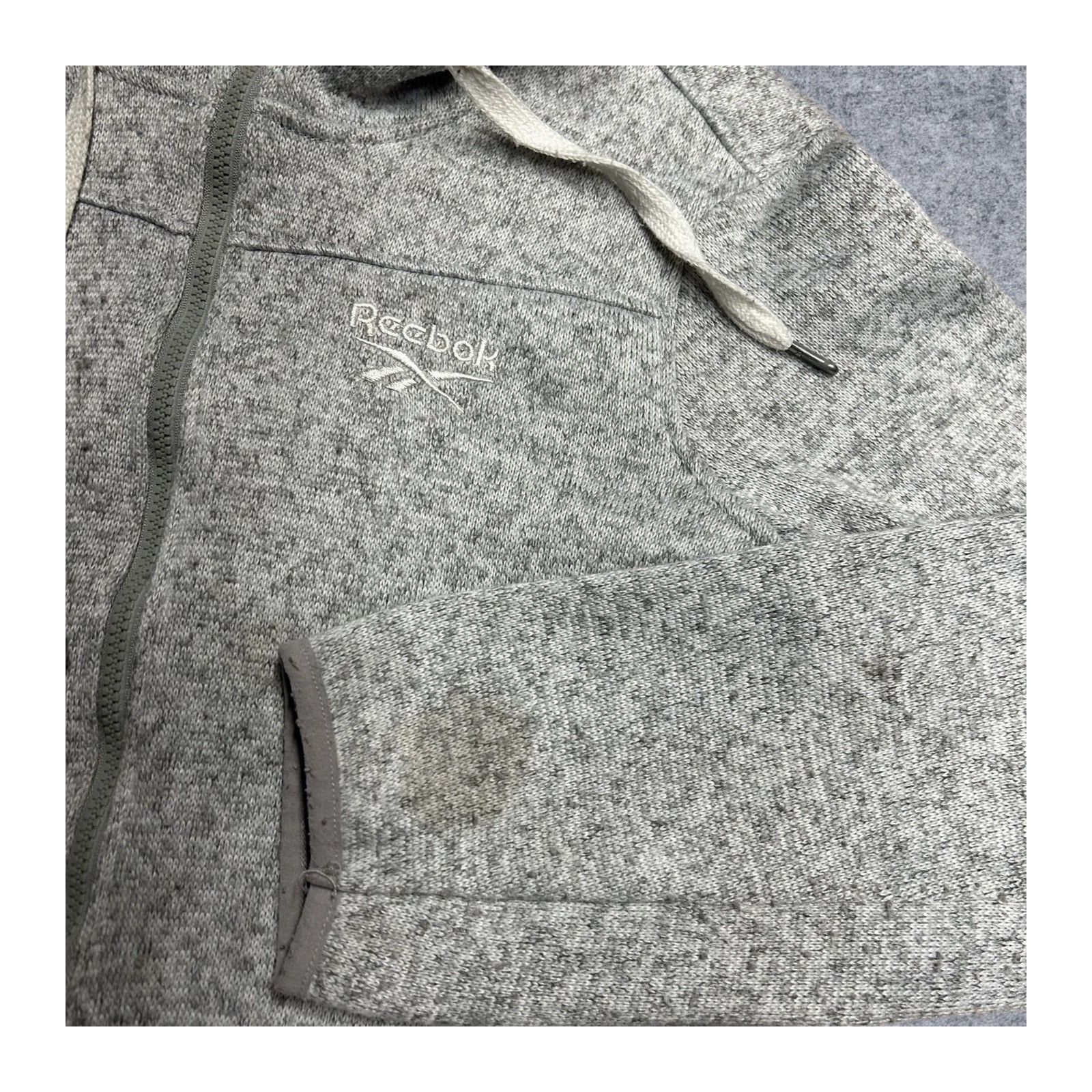 Reebok Reebok Y2K Fleece Hoodie Grey Large Stained Size US L / EU 52-54 / 3 - 2 Thumbnail