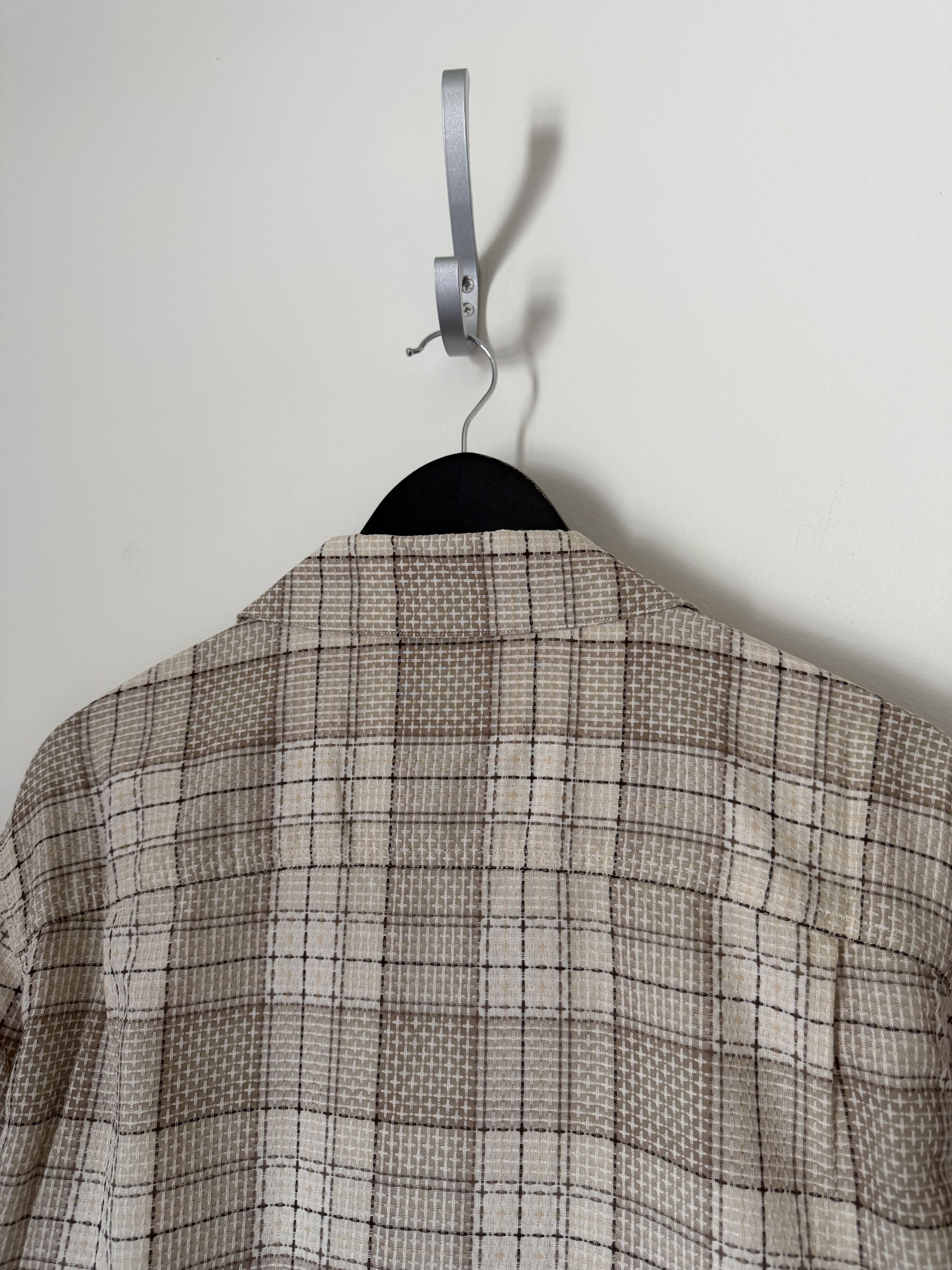 Aime Leon Dore Aime Leon Dore Leightweight Patterned Leisure Shirt Gray Size US XL / EU 56 / 4 - 6 Thumbnail