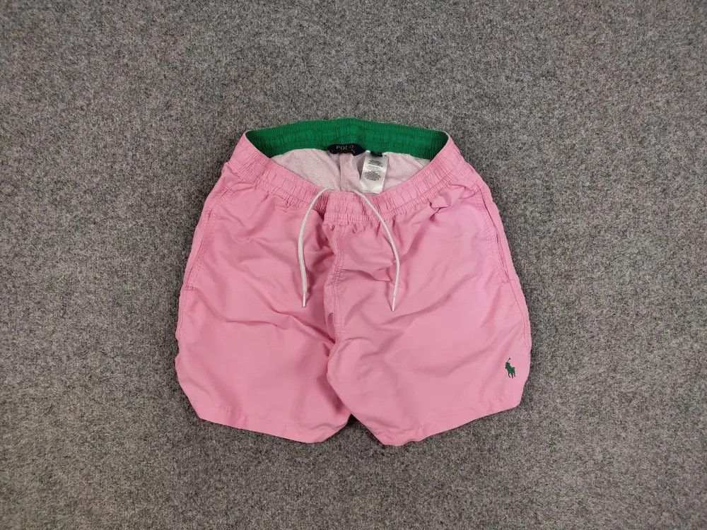 Polo Ralph Lauren Vintage Polo Ralph Lauren Pink Nylon Logo Casual Shorts Size US 34 / EU 50 - 1 Thumbnail