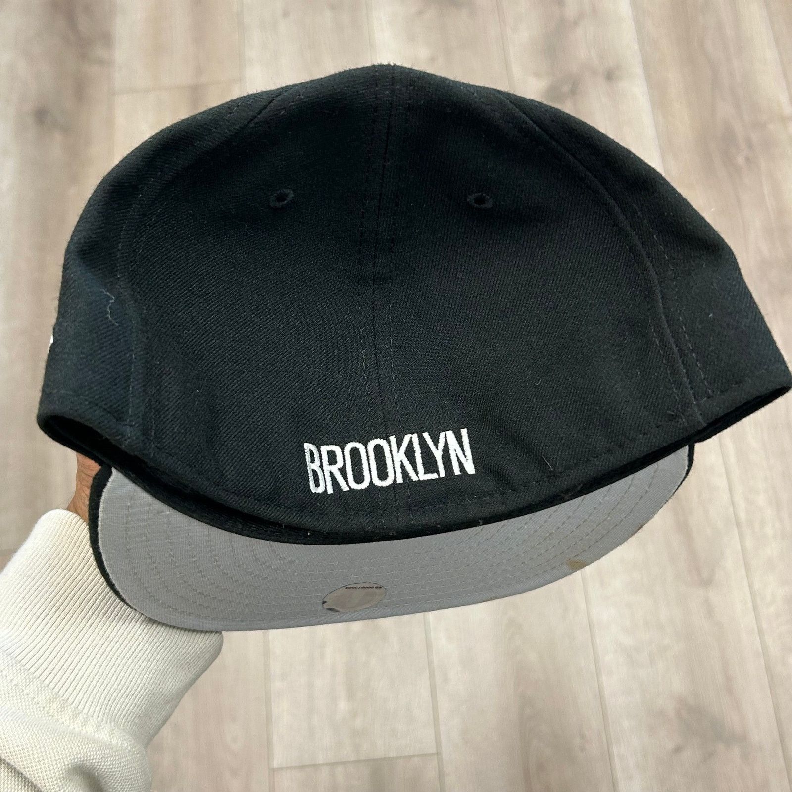 New Era Brooklyn Nets 59Fifty New Era Fitted Hat Cap sz 7 3/8 B25 Size ONE SIZE - 4 Thumbnail