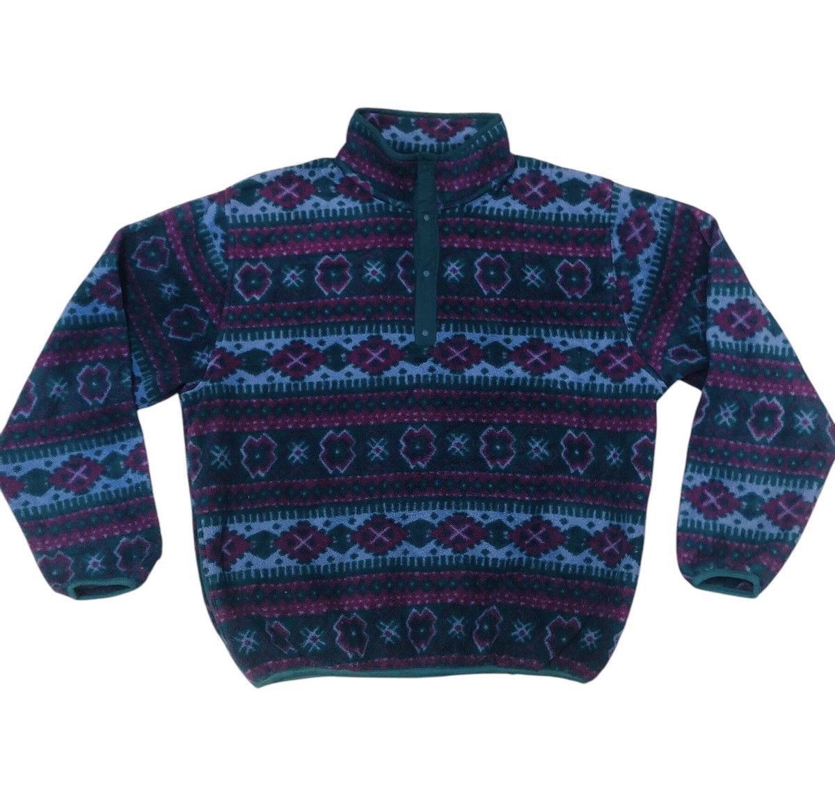 L.L. Bean × Vintage Rare colour Vintage L.L Bean Navajo fleece sweatshirt Size US XL / EU 56 / 4 - 3 Thumbnail