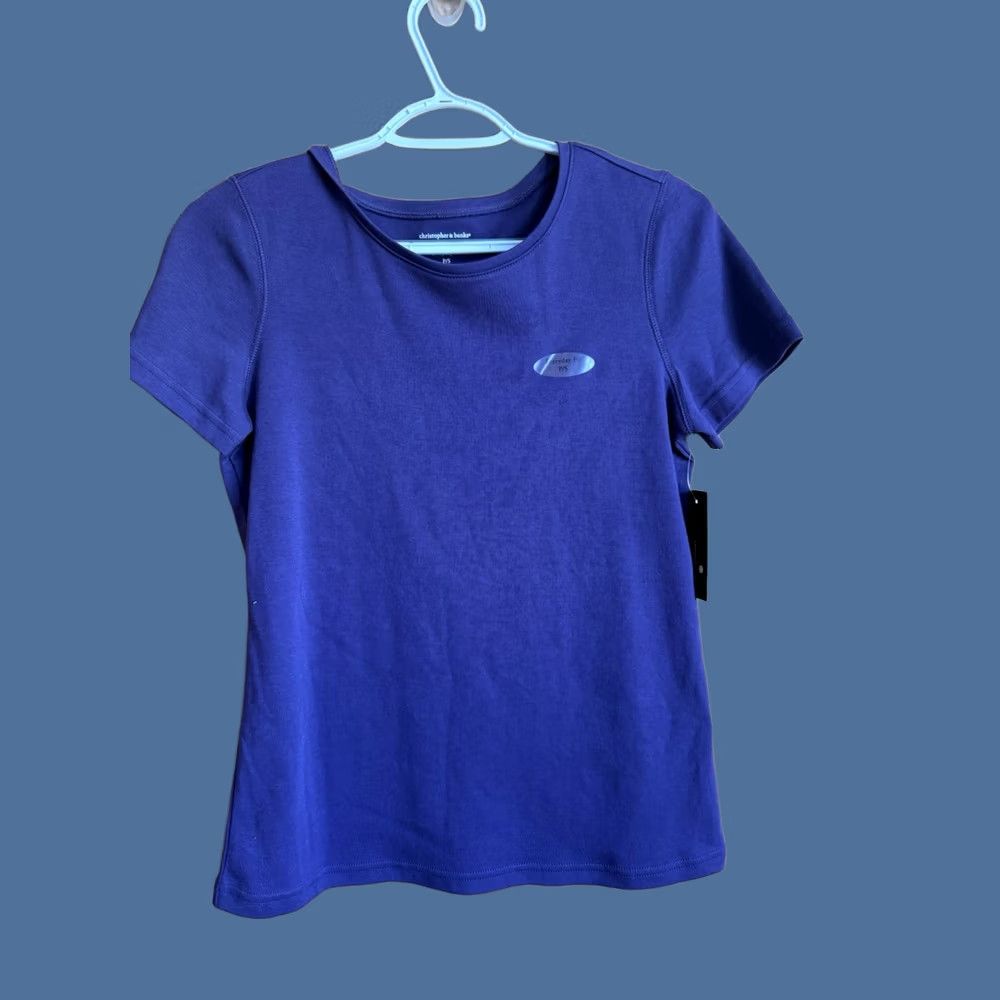 Vintage Christopher and Banks Purple T Shirt Womens Small Basic Casual Classic Size S / US 4 / IT 40 - 1 Thumbnail