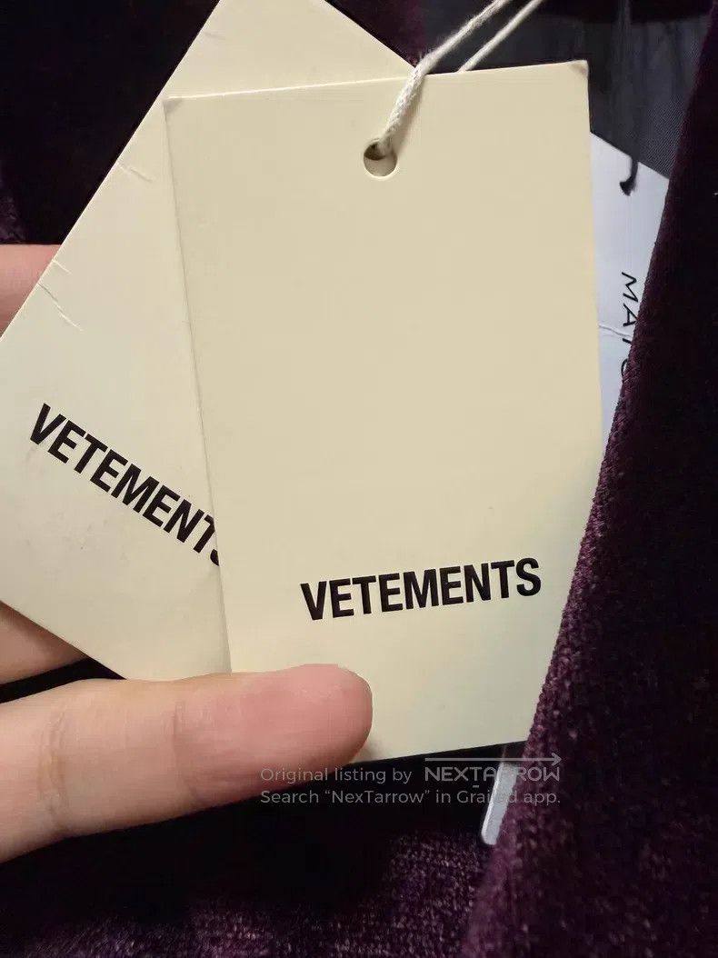 Vetements VETEMENTS Velvet silk suit jacket Size US M / EU 48-50 / 2 - 7 Thumbnail