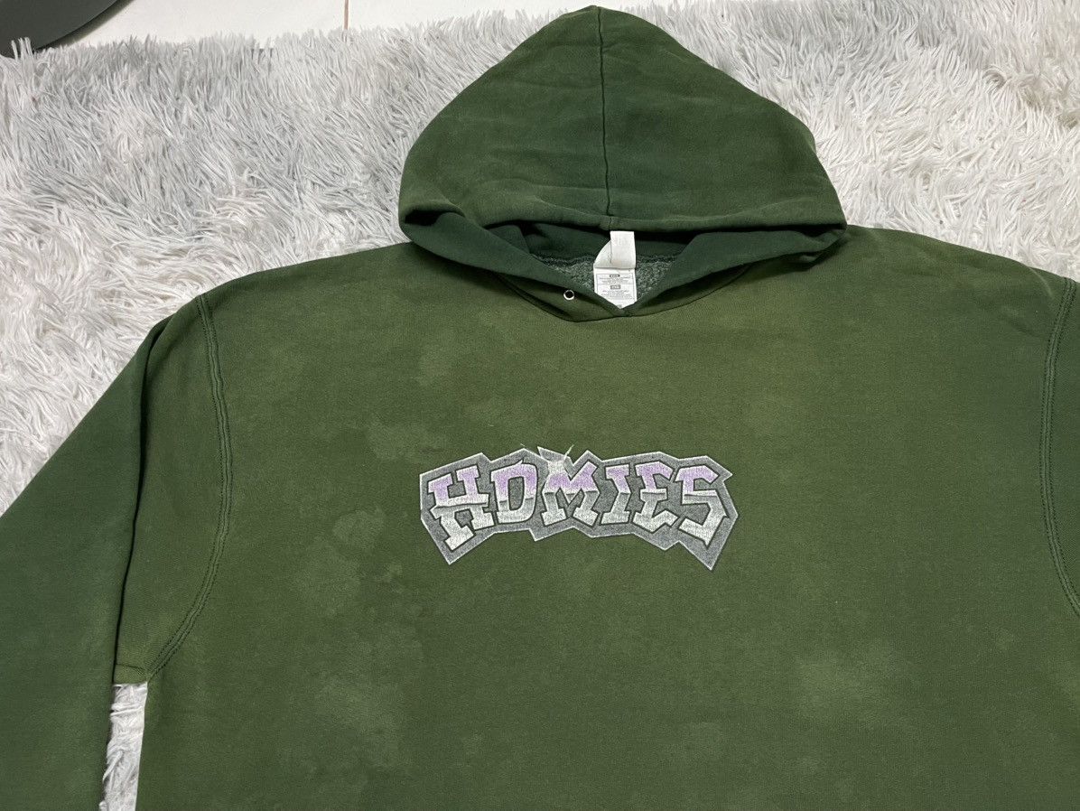 Fruit Of The Loom × Rap Tees RARE 90s HOMIES HIP HOP DANCE HOODIE XXL DISTRESSED Size US XXL / EU 58 / 5 - 6 Thumbnail