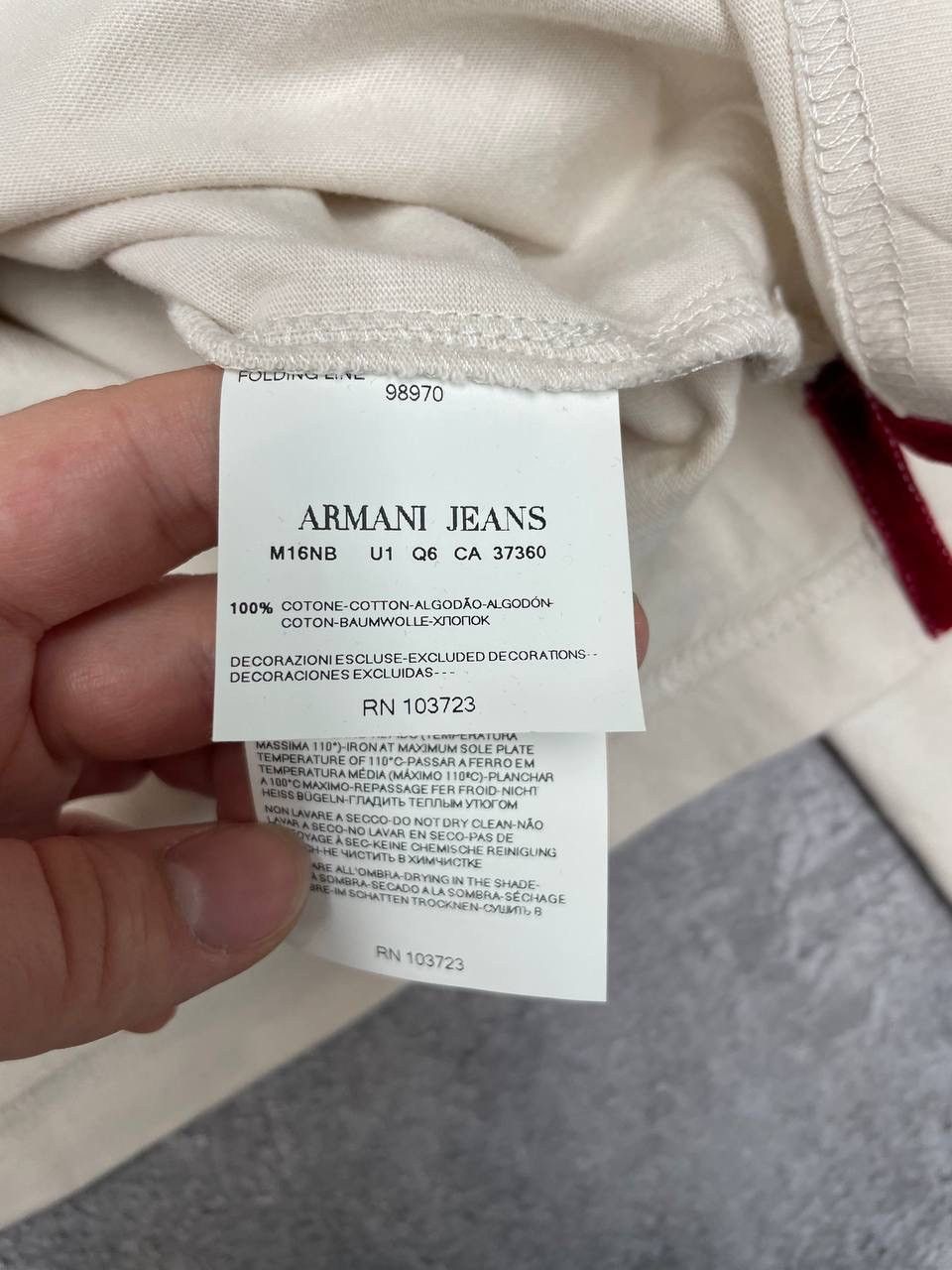 Armani Armani Jeans Men Polo Shirt Long Sleeve Beige Size S Size US S / EU 44-46 / 1 - 6 Thumbnail