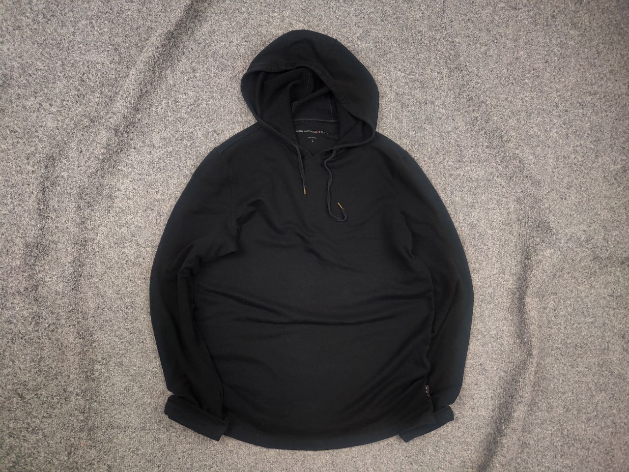 John Varvatos John Varvatos USA Design Black Cotton Blend Hoodie Vintage Size US S / EU 44-46 / 1 - 1 Thumbnail