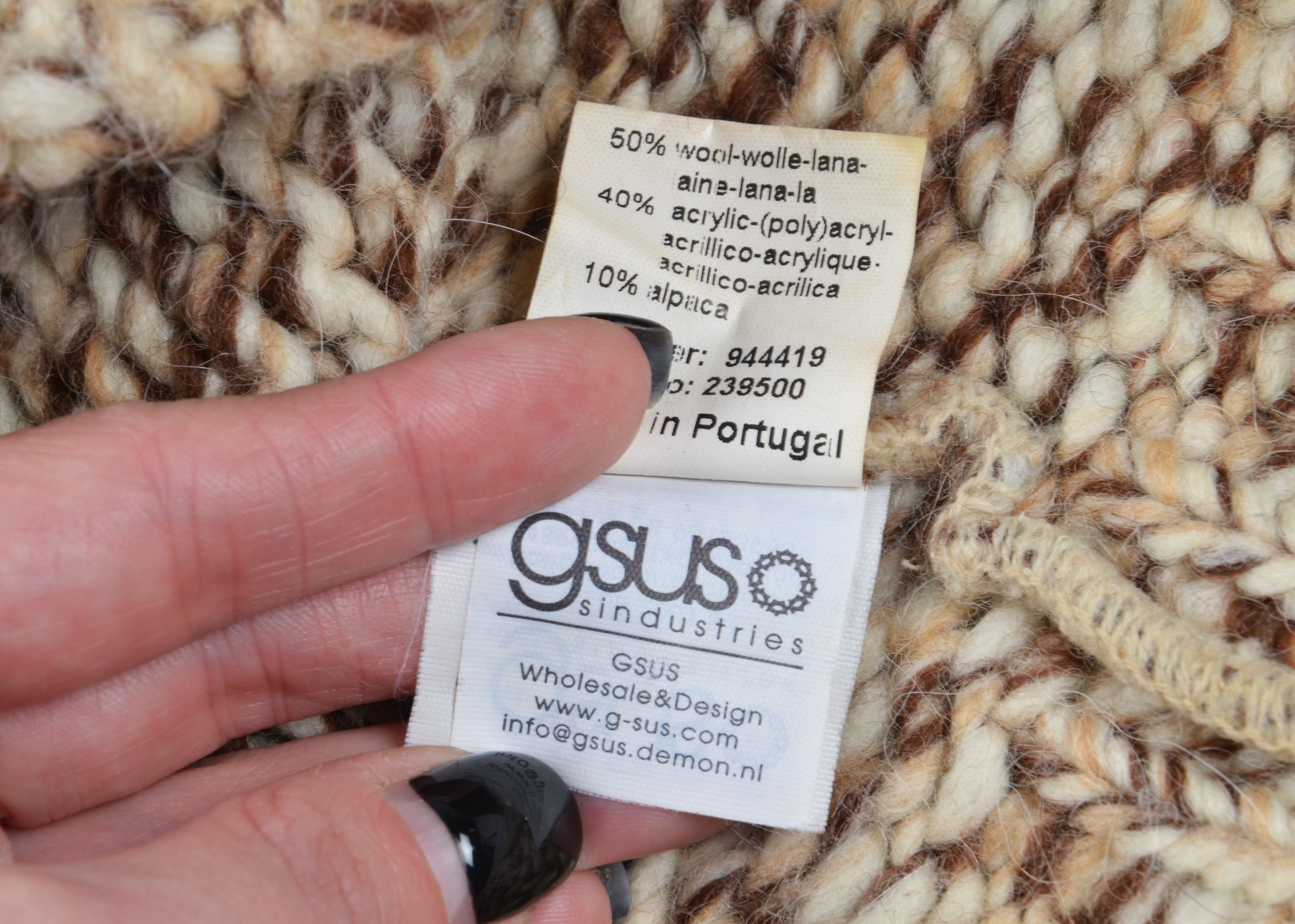 GSUS Sindustries Gsus Sindustries Y2K Grunge Wool Alpaca Blend Knitted Beanie Size ONE SIZE - 4 Thumbnail