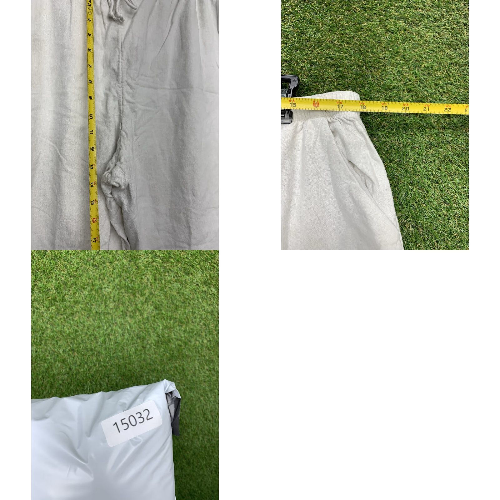 Abercrombie & Fitch VINTAGE Abercrombie & Fitch Pants Womens XL 34x25 White Wide Leg Trouser Linen Blend y2k Size 24" / US 00 / IT 34 - 8 Thumbnail