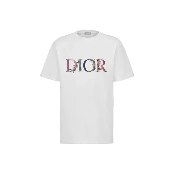 Dior Dior Floral Logo Embroidered T-Shirt 0079 Size US XS / EU 42 / 0 - 1 Thumbnail