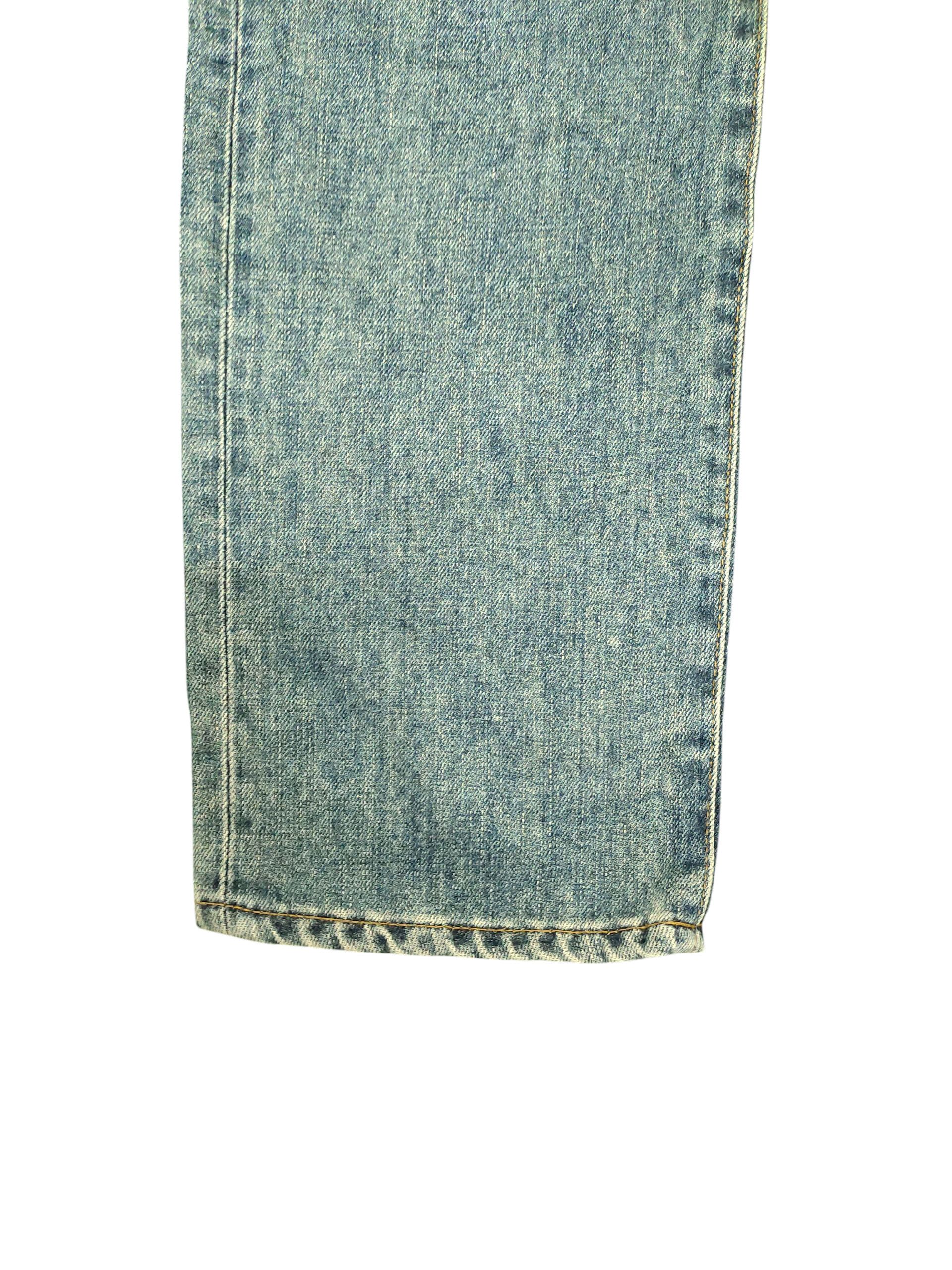 Number (N)ine × Undercover Vintage 90s Edwin 503 Clawmark Distress Faded Denim Jeans Size US 32 / EU 48 - 6 Thumbnail