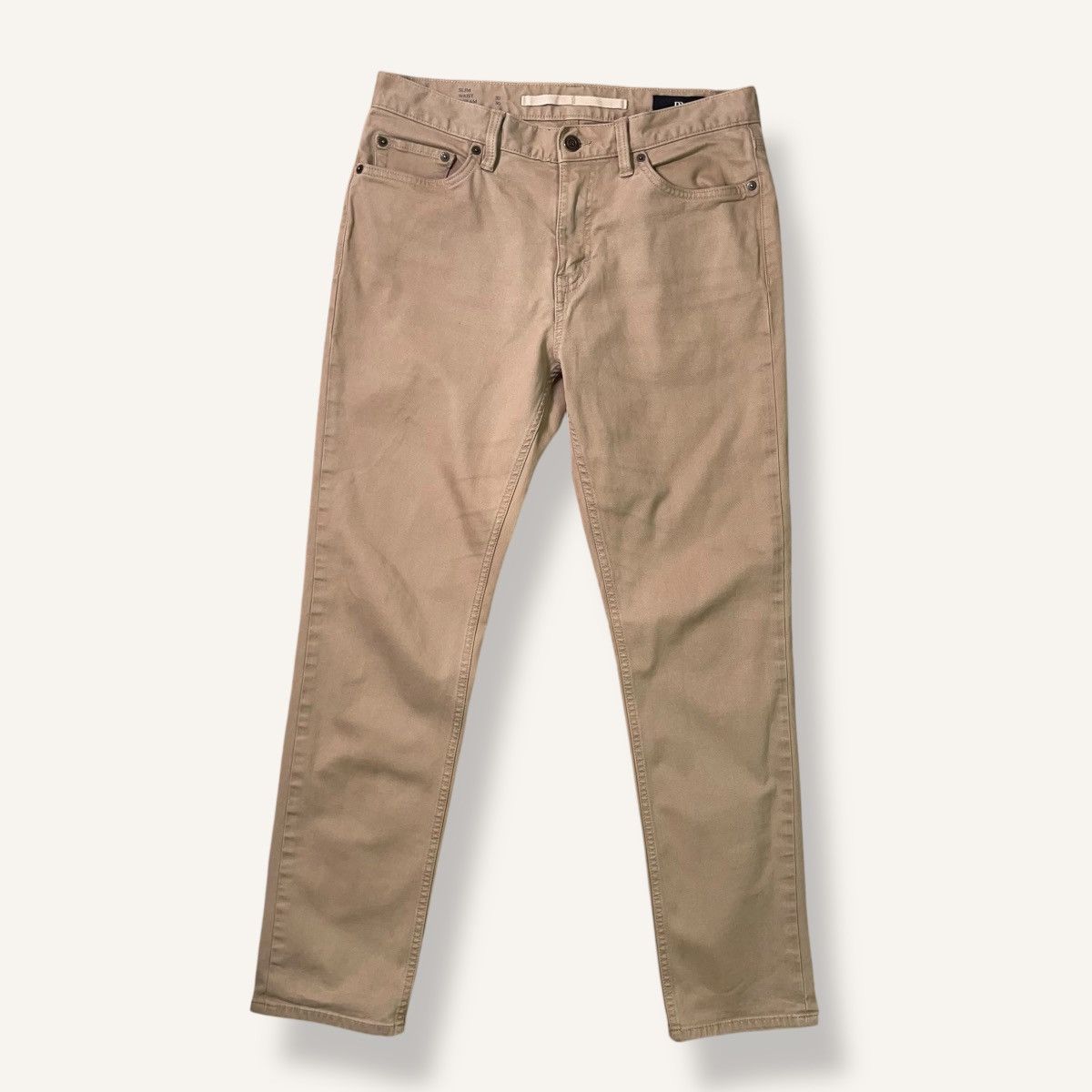 Banana Republic Banana Republic Slim Twill Traveler Pants in Khaki Size US 30 / EU 46 - 4 Thumbnail