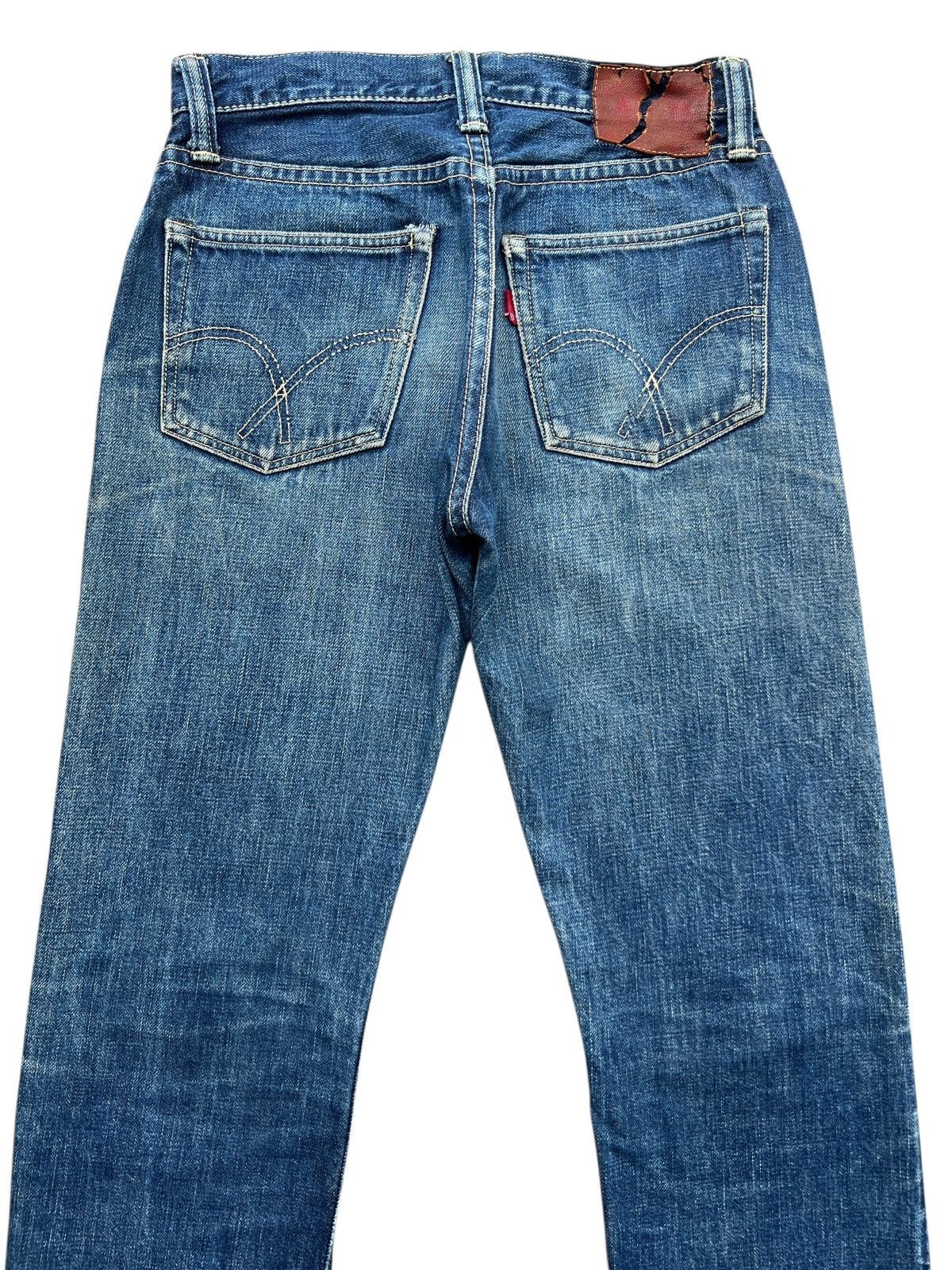 Vintage Full Count Selvedge Distressed Denim Jeans 25x29