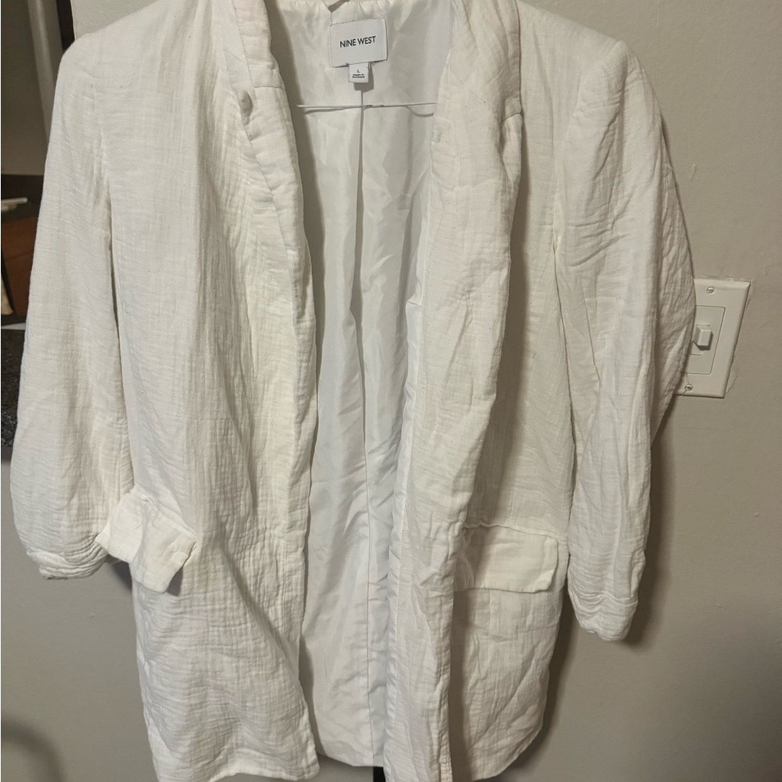Nine West Nine West Blazer - Size Large - White - GUC Size L / US 10 / IT 46 - 1 Preview