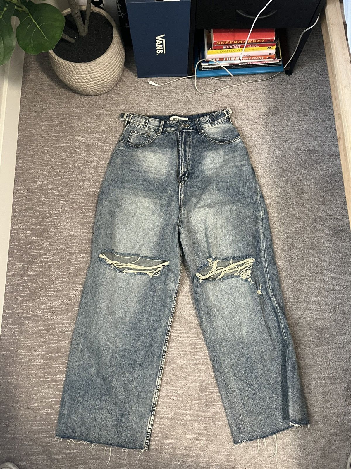 Other Light wash distressed jeans Size US 30 / EU 46 - 1 Thumbnail