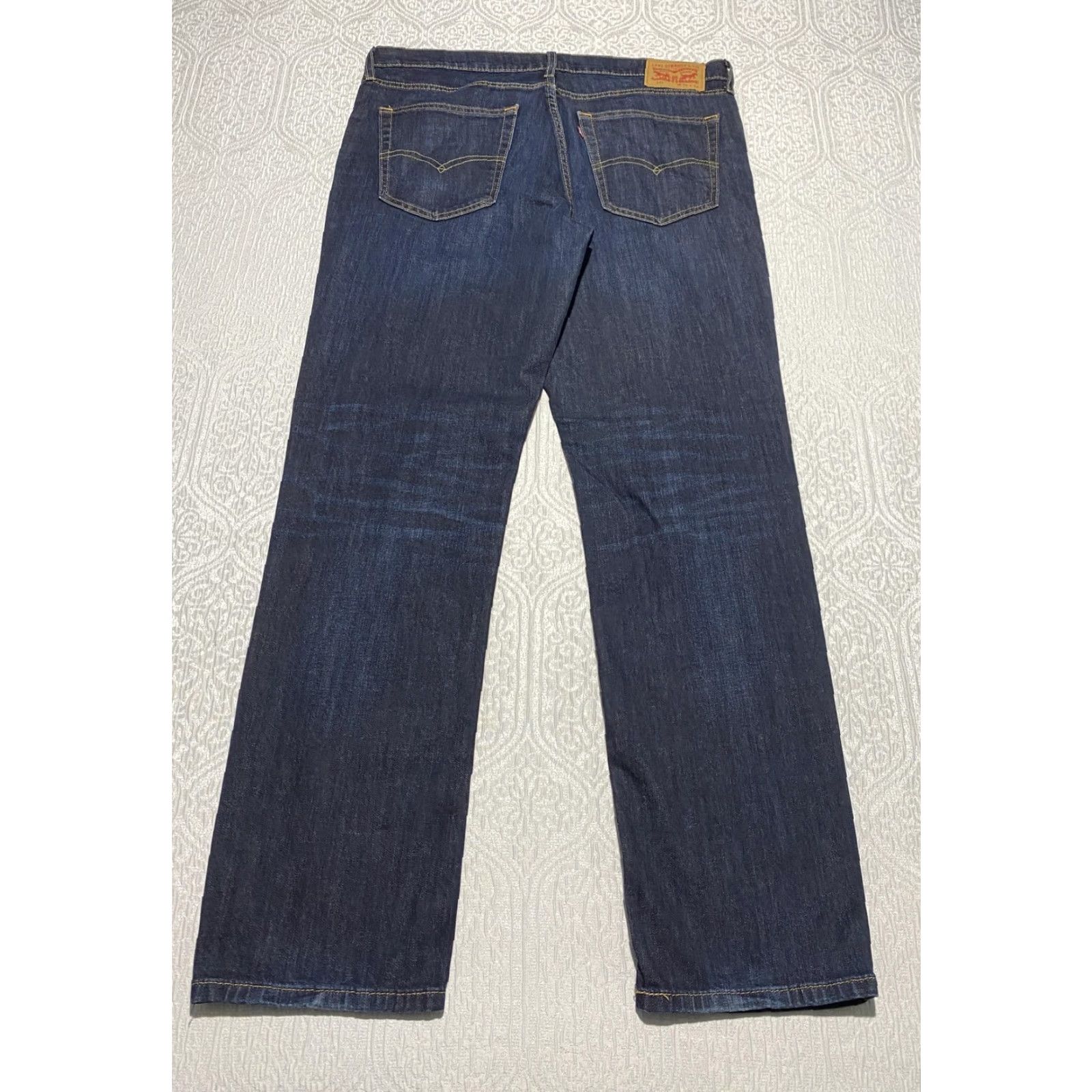 Levi's Levi's 541 Jeans Mens 36x34 Dark Wash Straight Fit Denim Stretch 18181 Regular 5-Pocket Levi's Logo Blue Jeans Mens Size US 36 / EU 52 - 2 Thumbnail