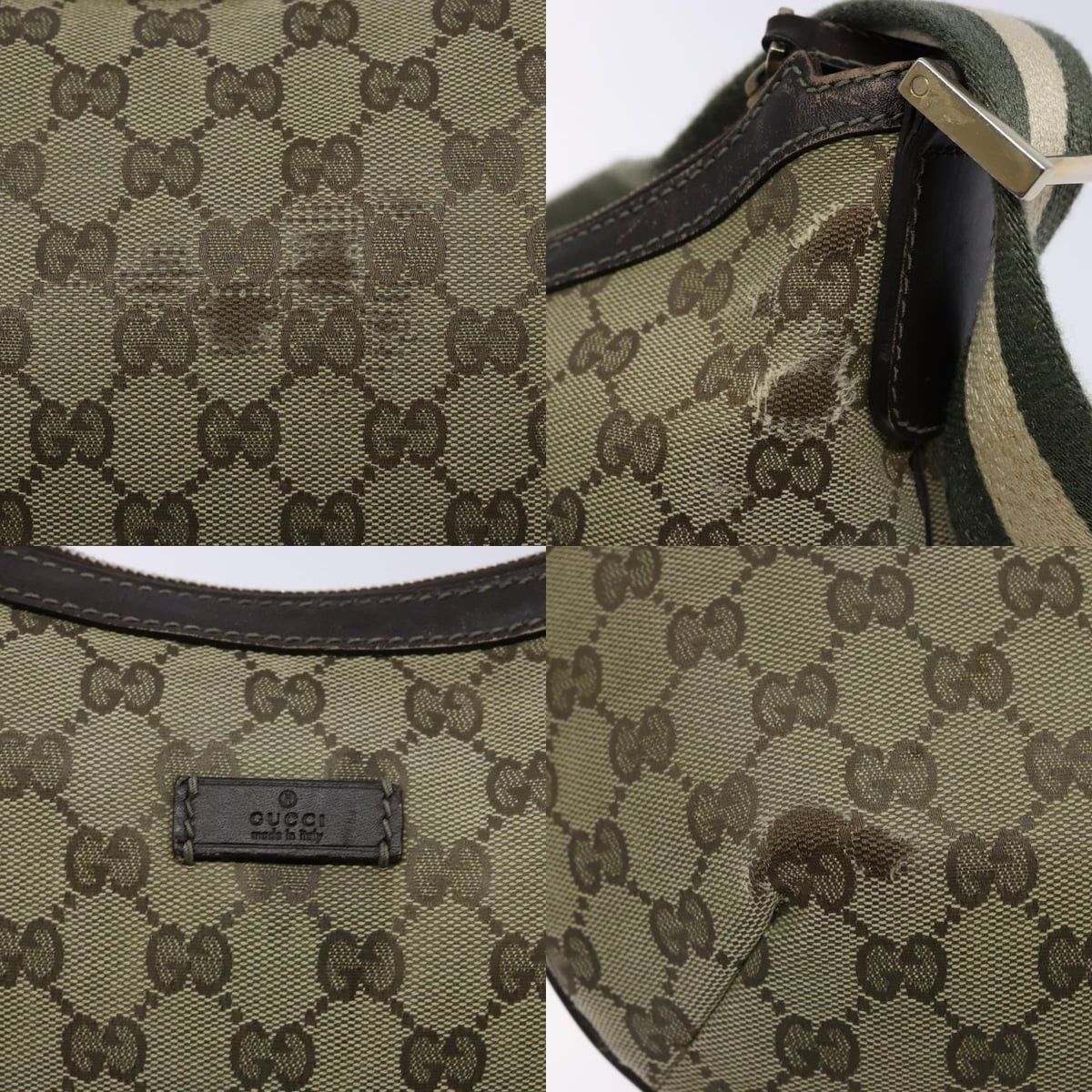Gucci GUCCI GG Canvas Shoulder Bag Beige Gold Size ONE SIZE - 11 Thumbnail