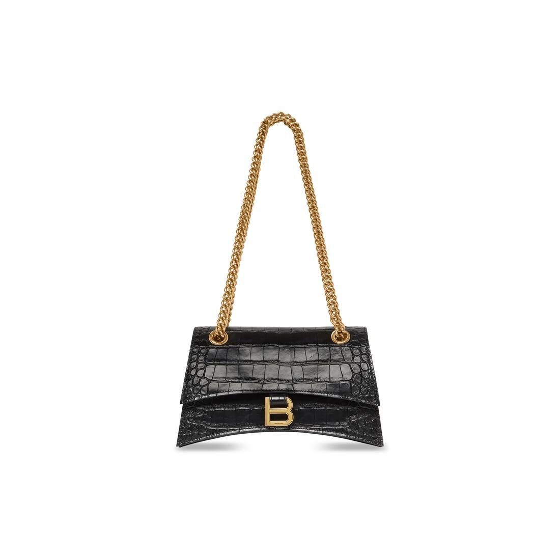 Balenciaga o1mt1gz0325 Size: OS / Crush Small Chain Bag Crocodile Size ONE SIZE - 2 Thumbnail
