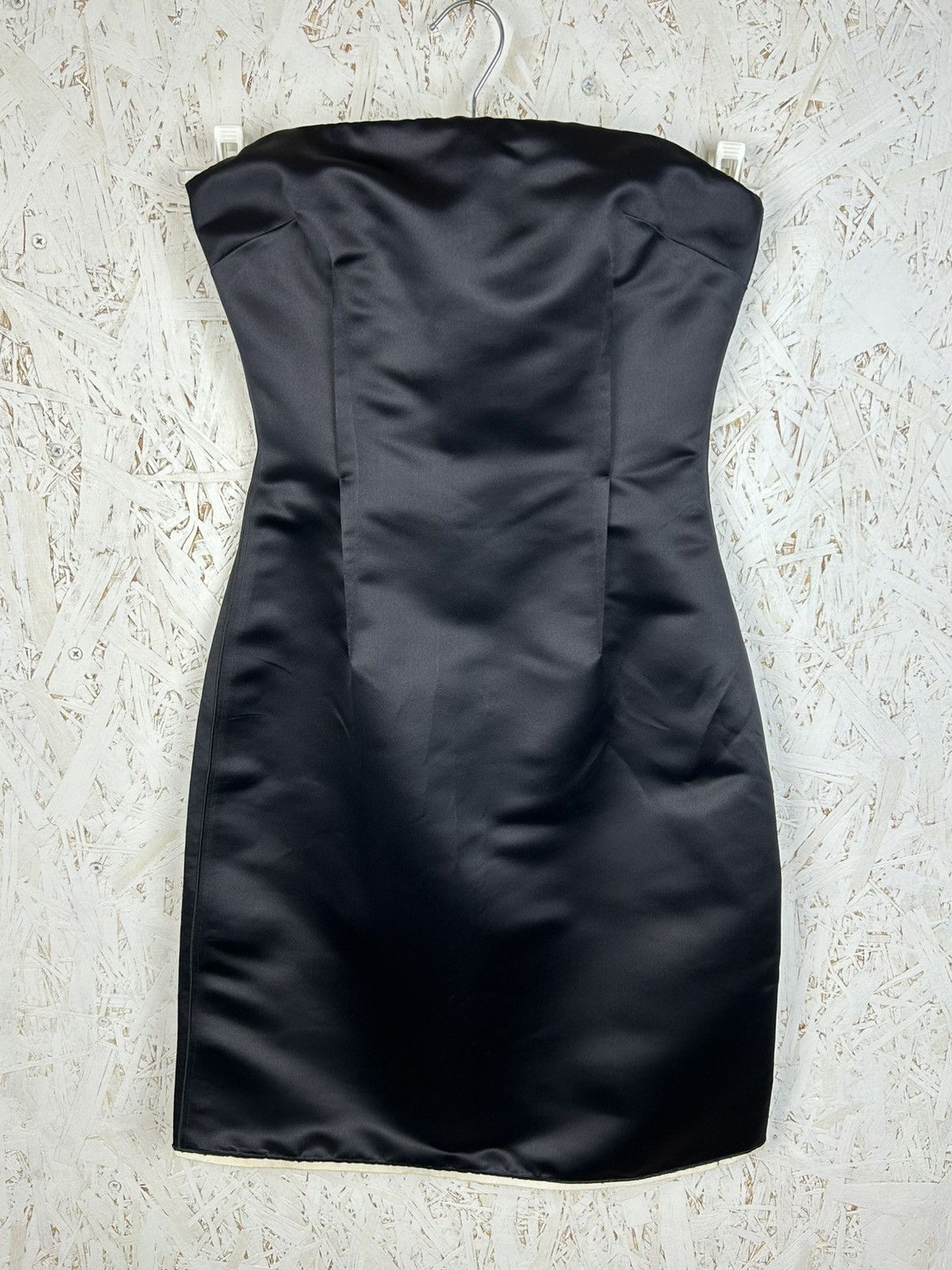 Dolce & Gabbana Dolce & Gabbana Strapless Silk Satin Corset Dress Black 42 Size M / US 6-8 / IT 42-44 - 1 Thumbnail