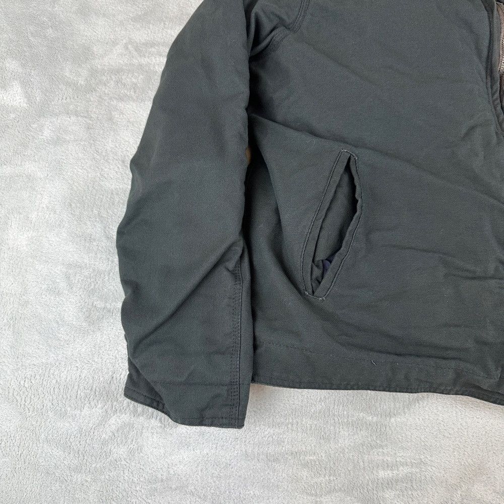 Carhartt Carhartt Re-work Blue Fleece Lined Detroit Black Jacket Siz Size US XL / EU 56 / 4 - 7 Thumbnail