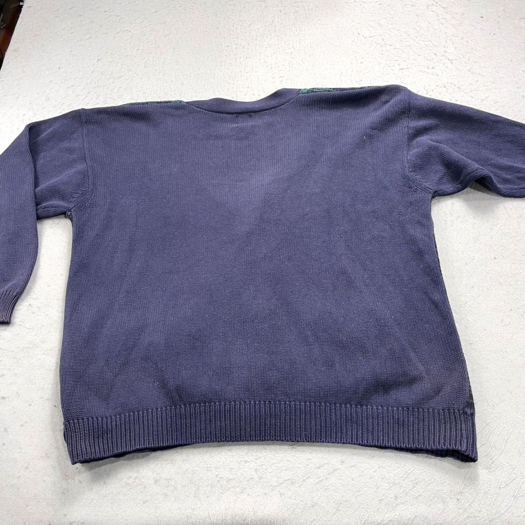 Gap VINTAGE Gap Sweatshirt Mens XL Blue Grandpa Plaid Knit Cardigan Cotton 90s Size US XL / EU 56 / 4 - 5 Thumbnail