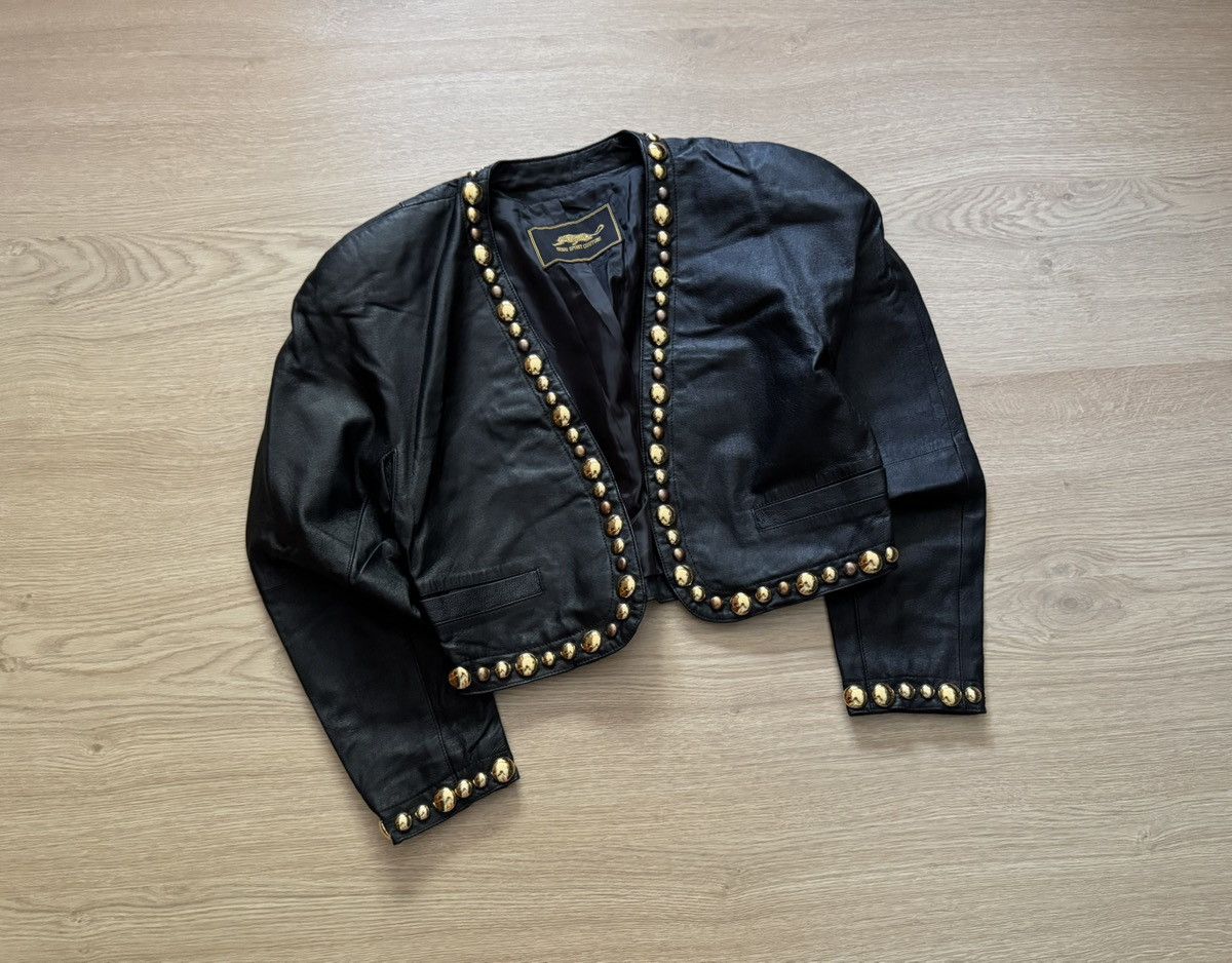 Genuine Leather Vintage 90’s Genuine Leather Women’s Couture Archival Jacket Size M / US 6-8 / IT 42-44 - 1 Thumbnail
