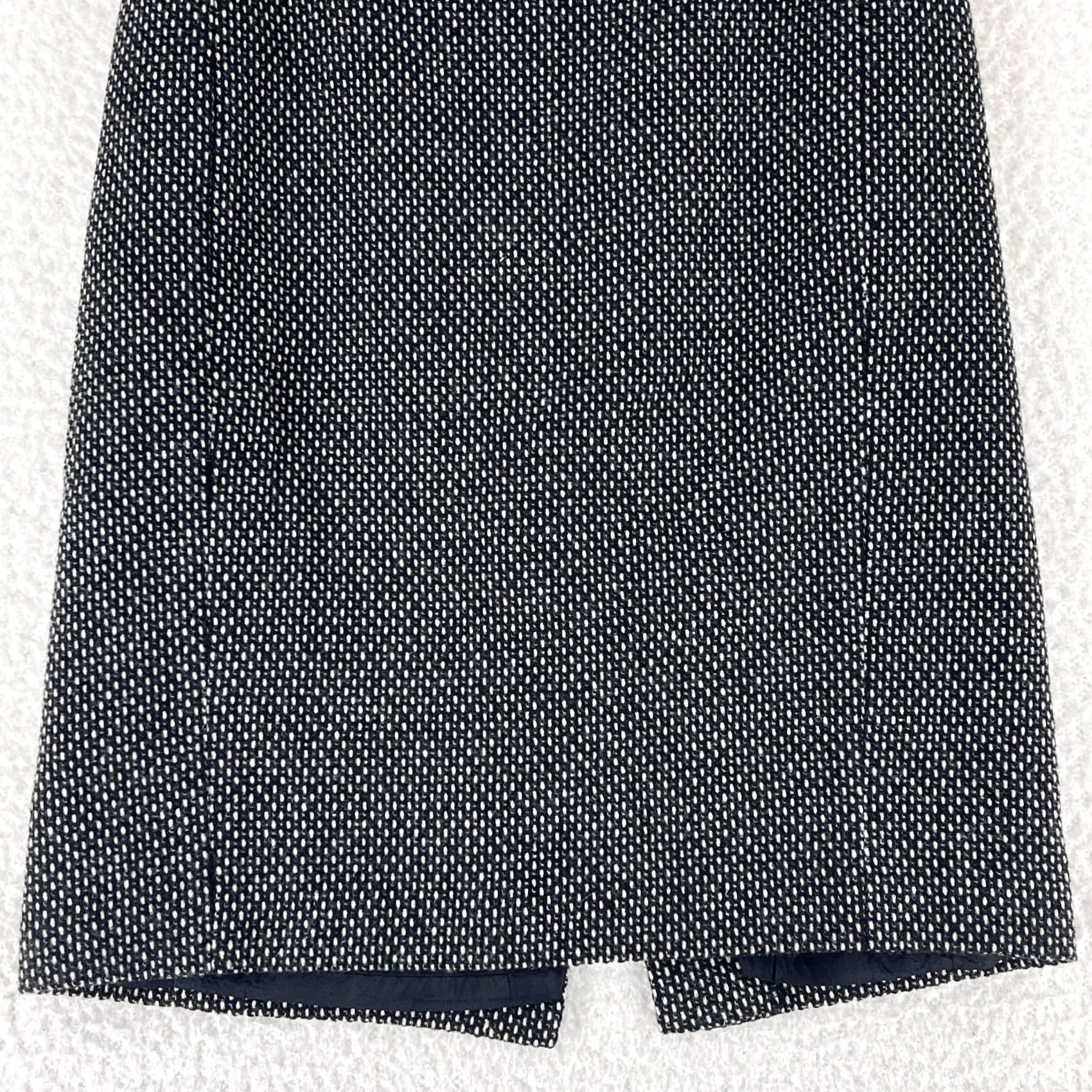 Ann Taylor Ann Taylor LOFT A Line Skirt Womens Size 2 Black Wool Blend Tweed Lined Vintage Size 26" / US 2 / IT 38 - 3 Thumbnail