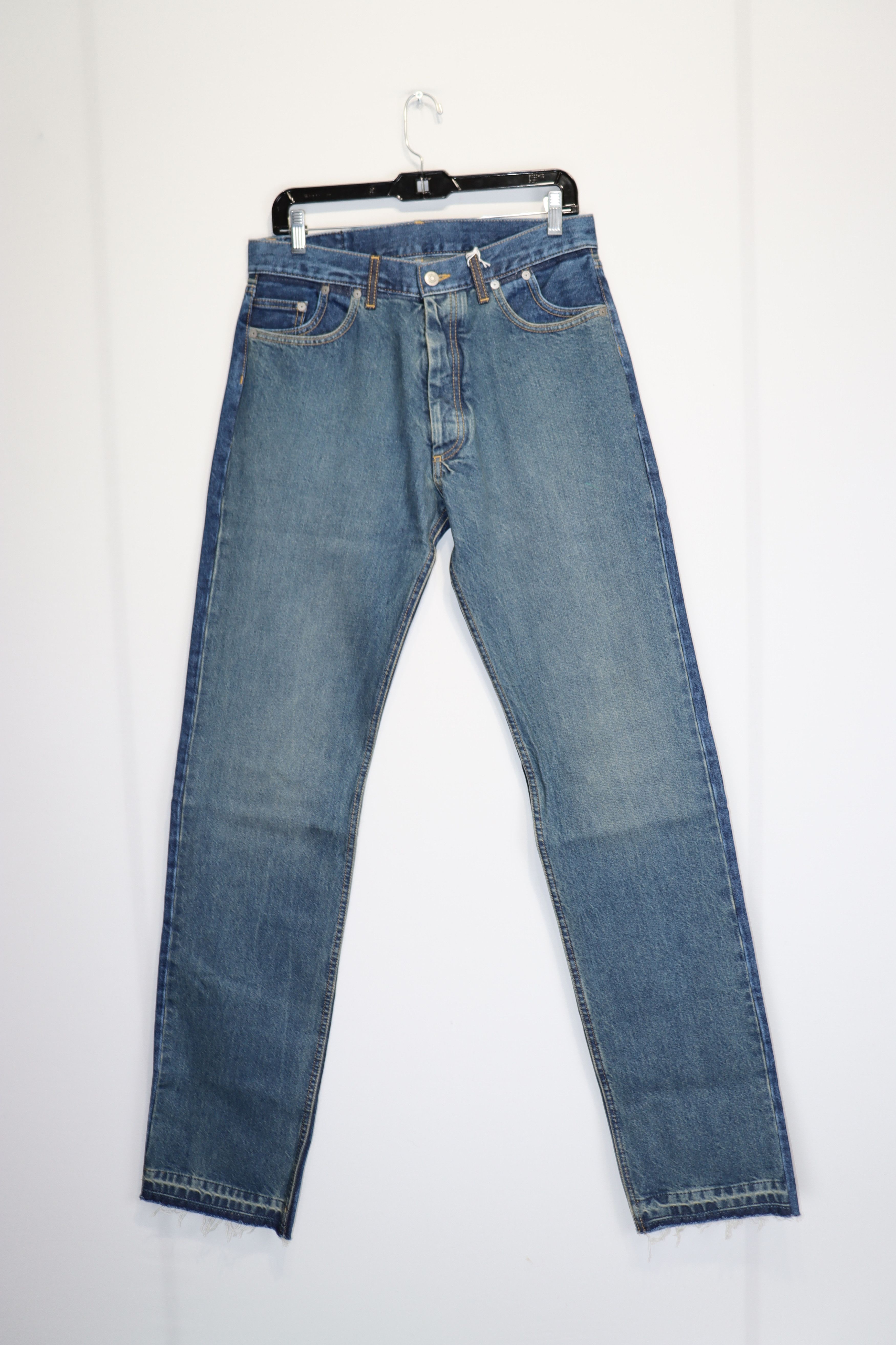 Maison Margiela o1rshd1 Denim Jeans in Blue Size US 31 - 2 Thumbnail