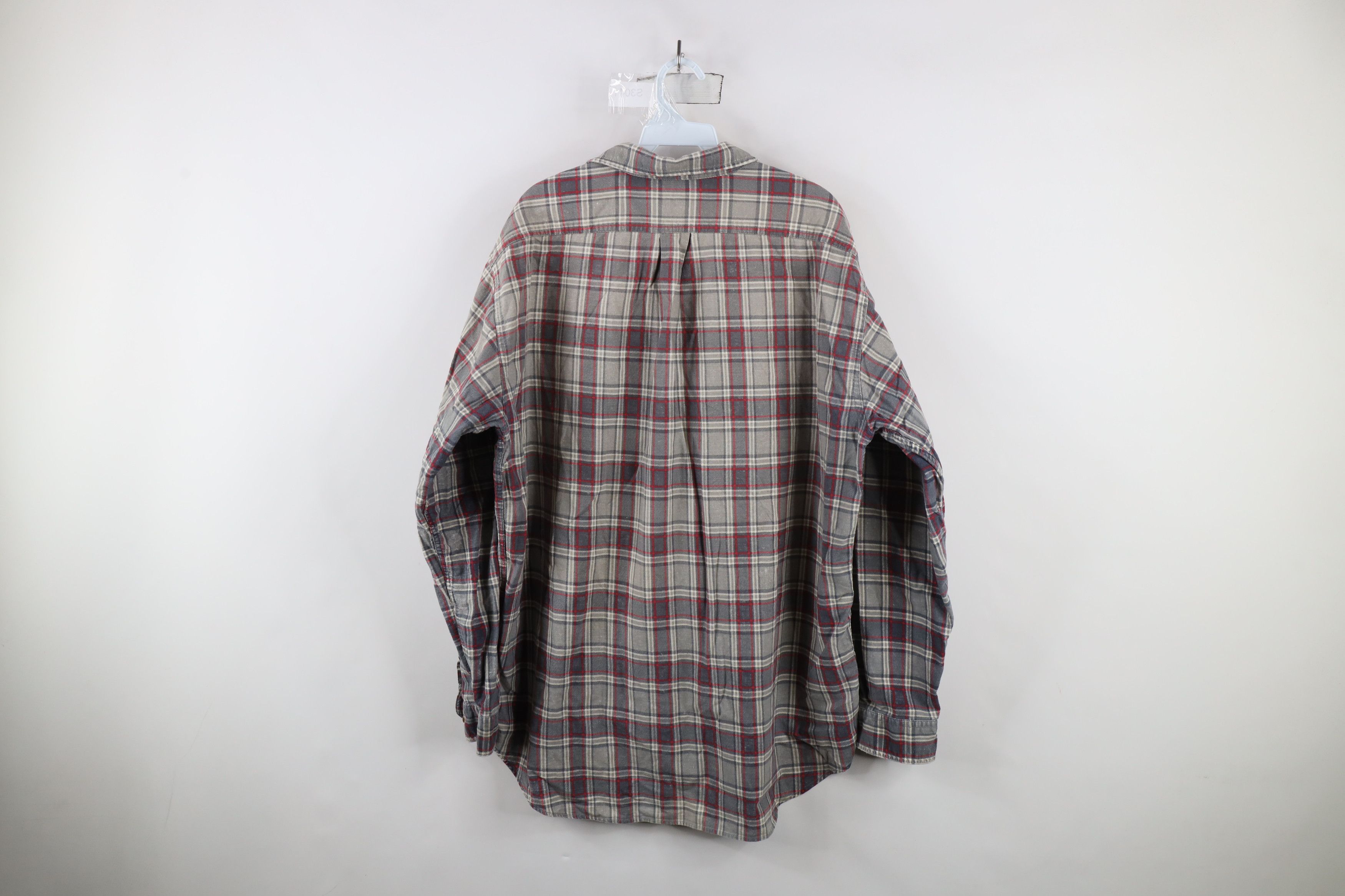 J.Crew × Vintage Vintage 90s J Crew Flannel Collared Button Shirt Plaid Size US L / EU 52-54 / 3 - 11 Thumbnail