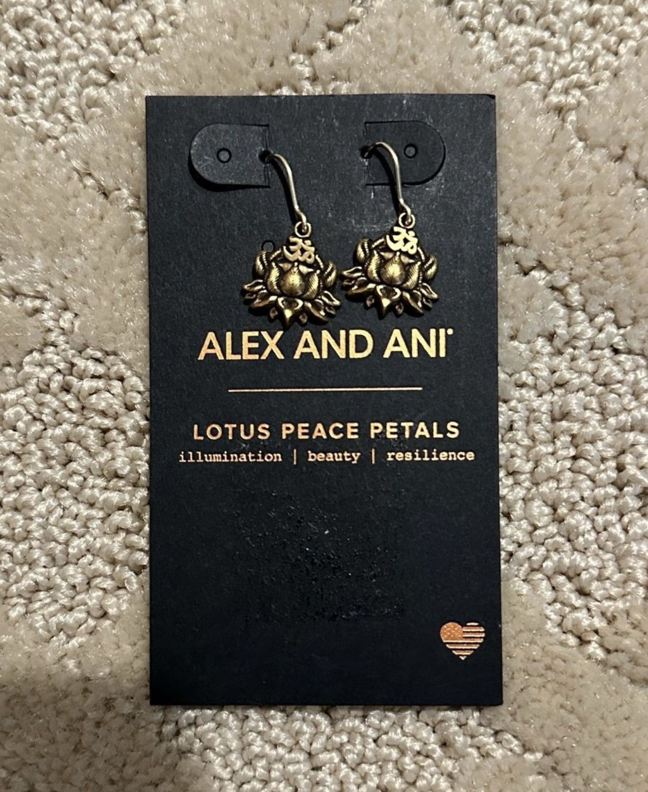 Other 2018 Alex and Ani Lotus Earrings Size ONE SIZE - 1 Thumbnail