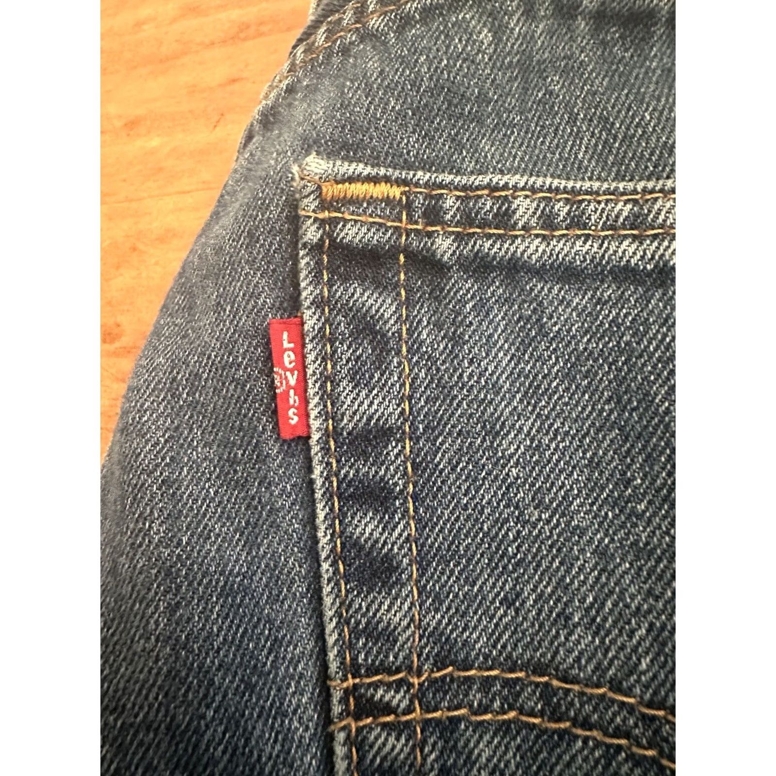 Levi's Levi's 505 Jeans Mens 36x34" Blue Denim Straight Regular Fit Red Tab Pants Shirt? Size US 36 / EU 52 - 2 Thumbnail