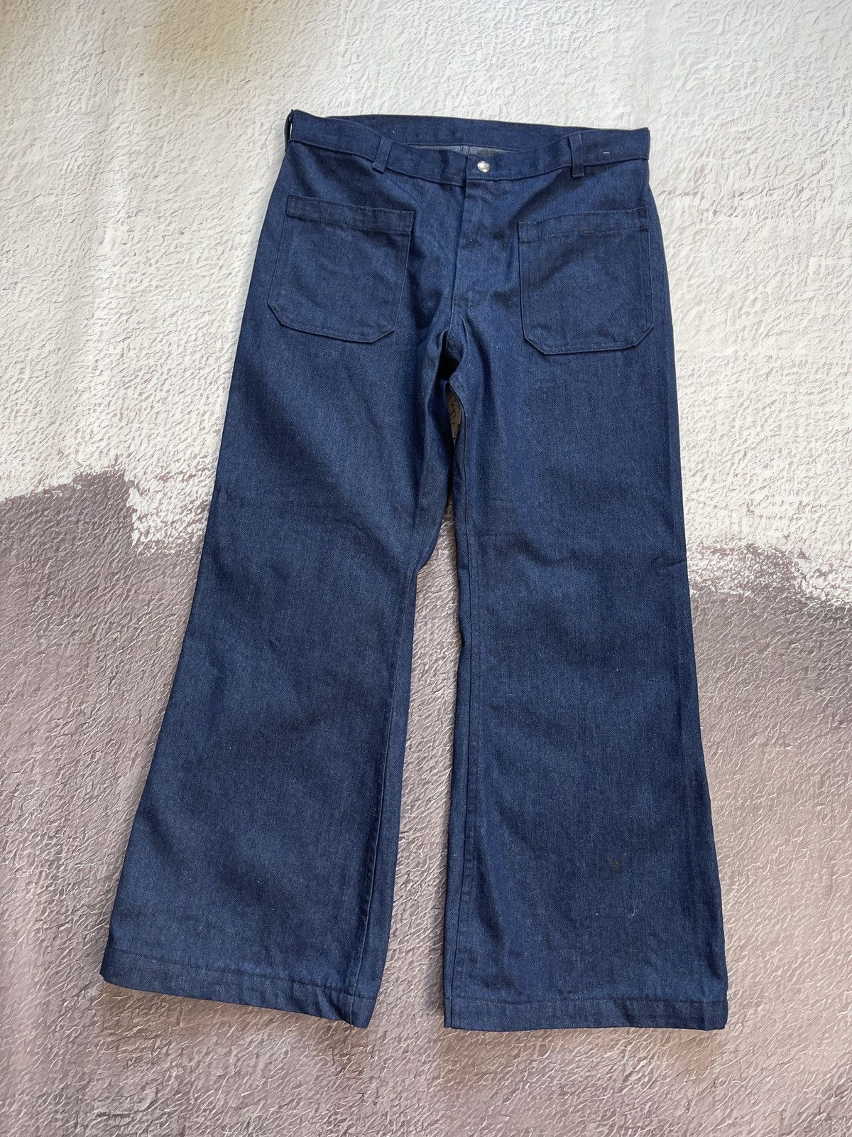Vintage Seafarer vintage 90s military bottom flare bootcut denim Size US 34 / EU 50 - 1 Thumbnail