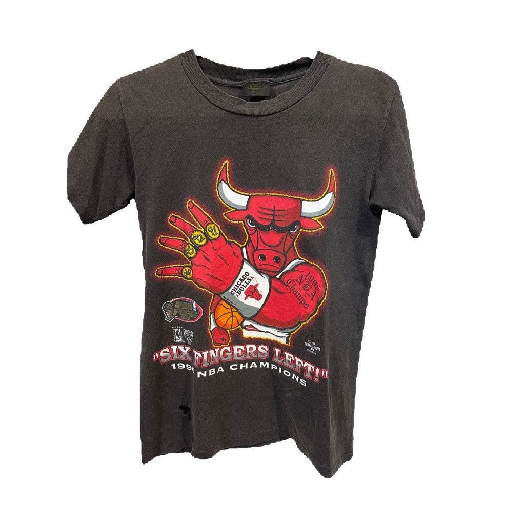 Vintage 1996 NBA Champs Chicago Bulls Six Fingers Left Tee