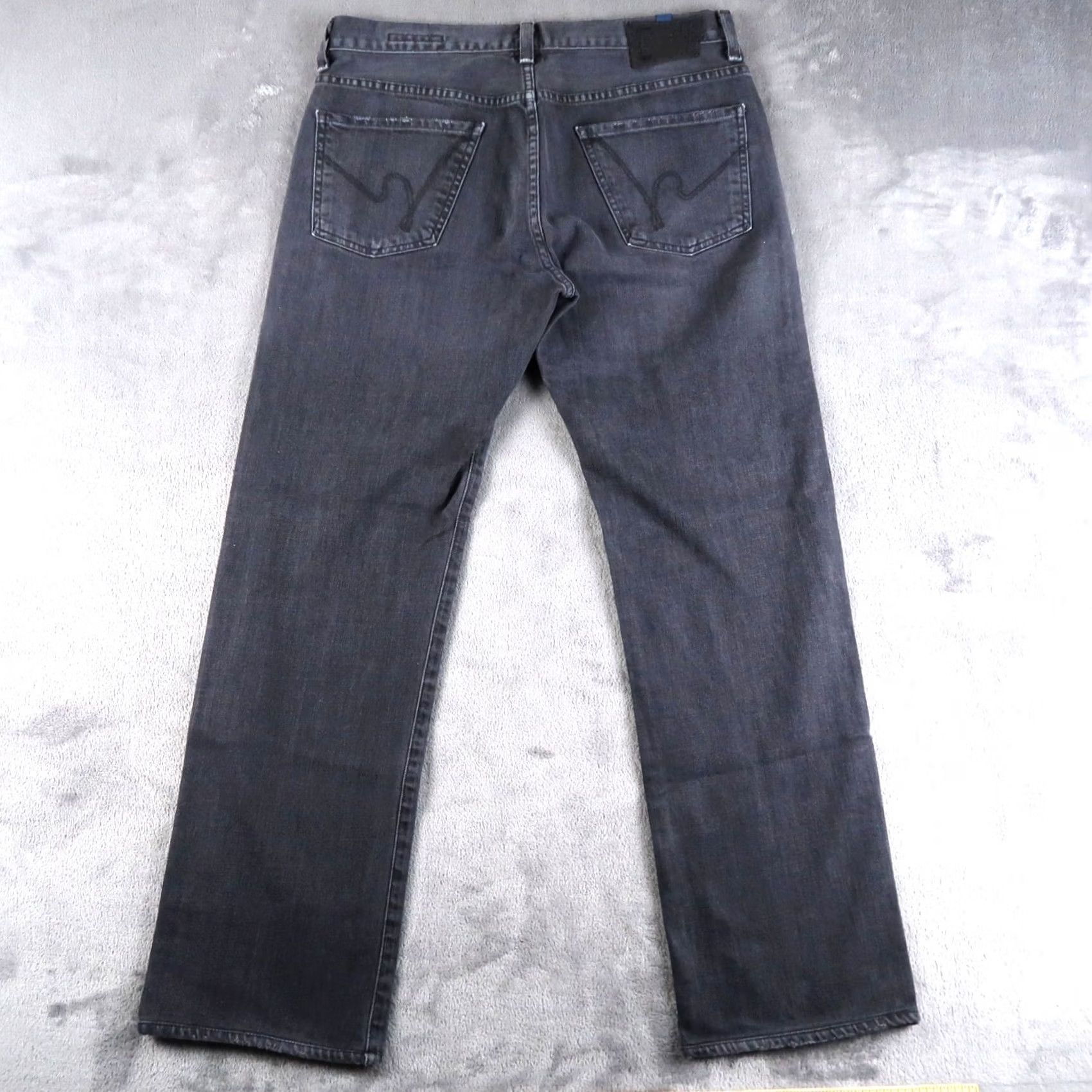 Citizens Of Humanity Citizens of Humanity Jeans Men Straight Leg 34x29 Charcoal Gray USA Made CofH Size US 34 / EU 50 - 2 Thumbnail
