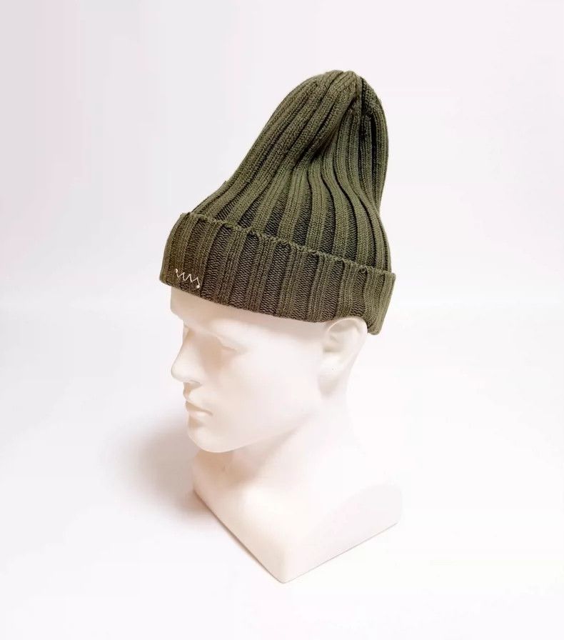 Visvim Visvim Knit Beanie Cap in Olive Green Size ONE SIZE - 1 Thumbnail