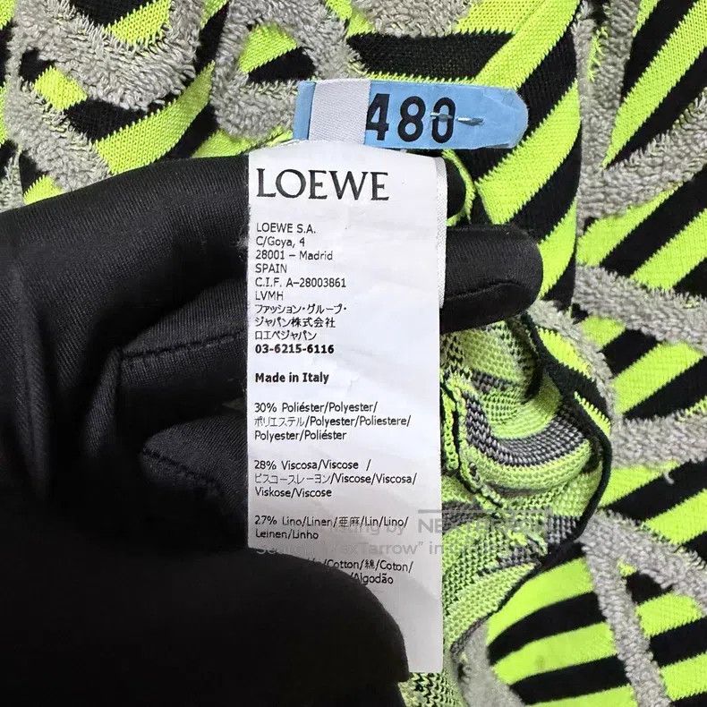 Loewe Loewe Green Full Print Logo Sweater Size L / US 10 / IT 46 - 5 Thumbnail