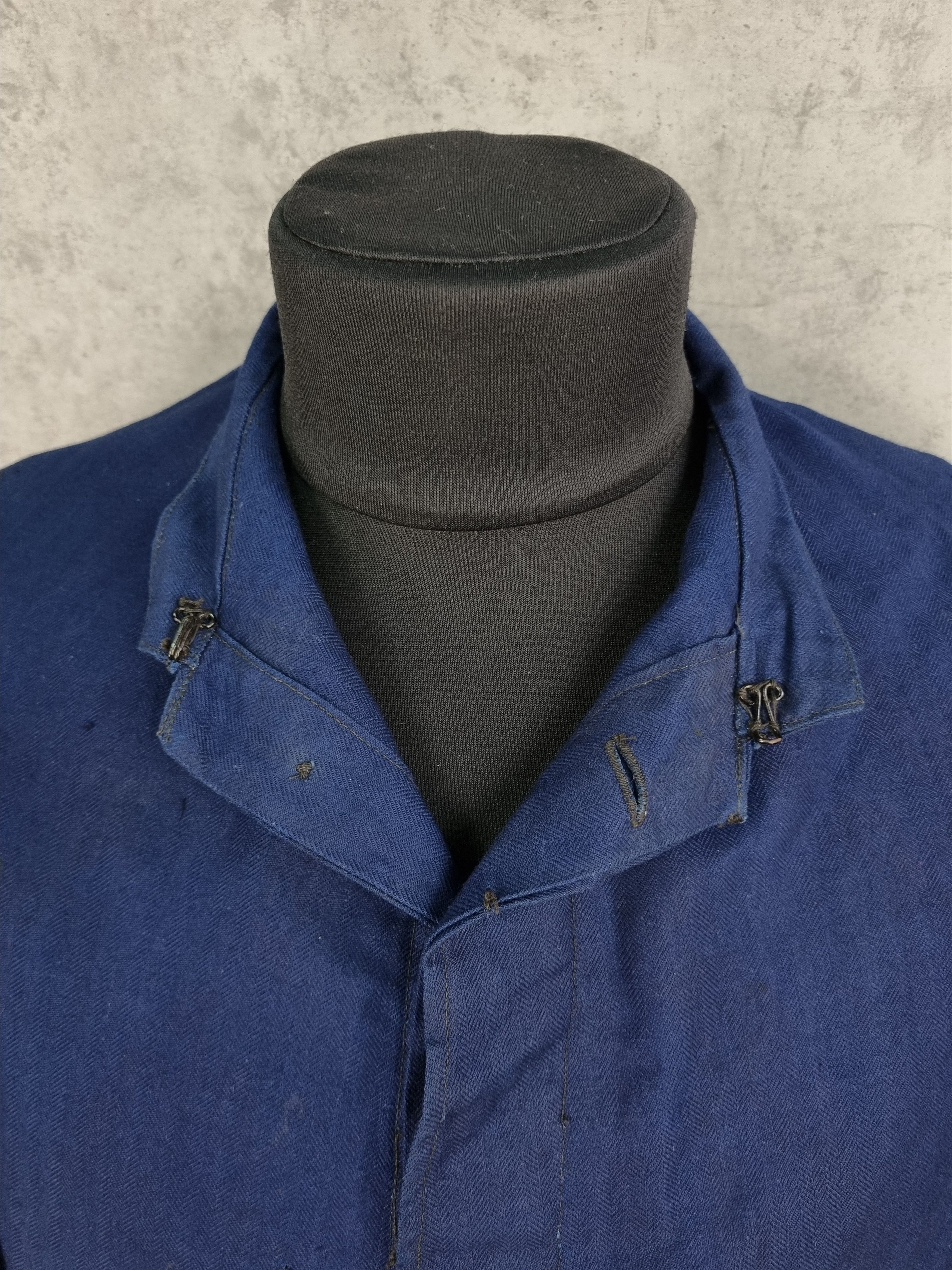 Le Laboureur × Vetra 80s Iconic Nehru Collar Worker German Jacket Size US M / EU 48-50 / 2 - 22 Thumbnail