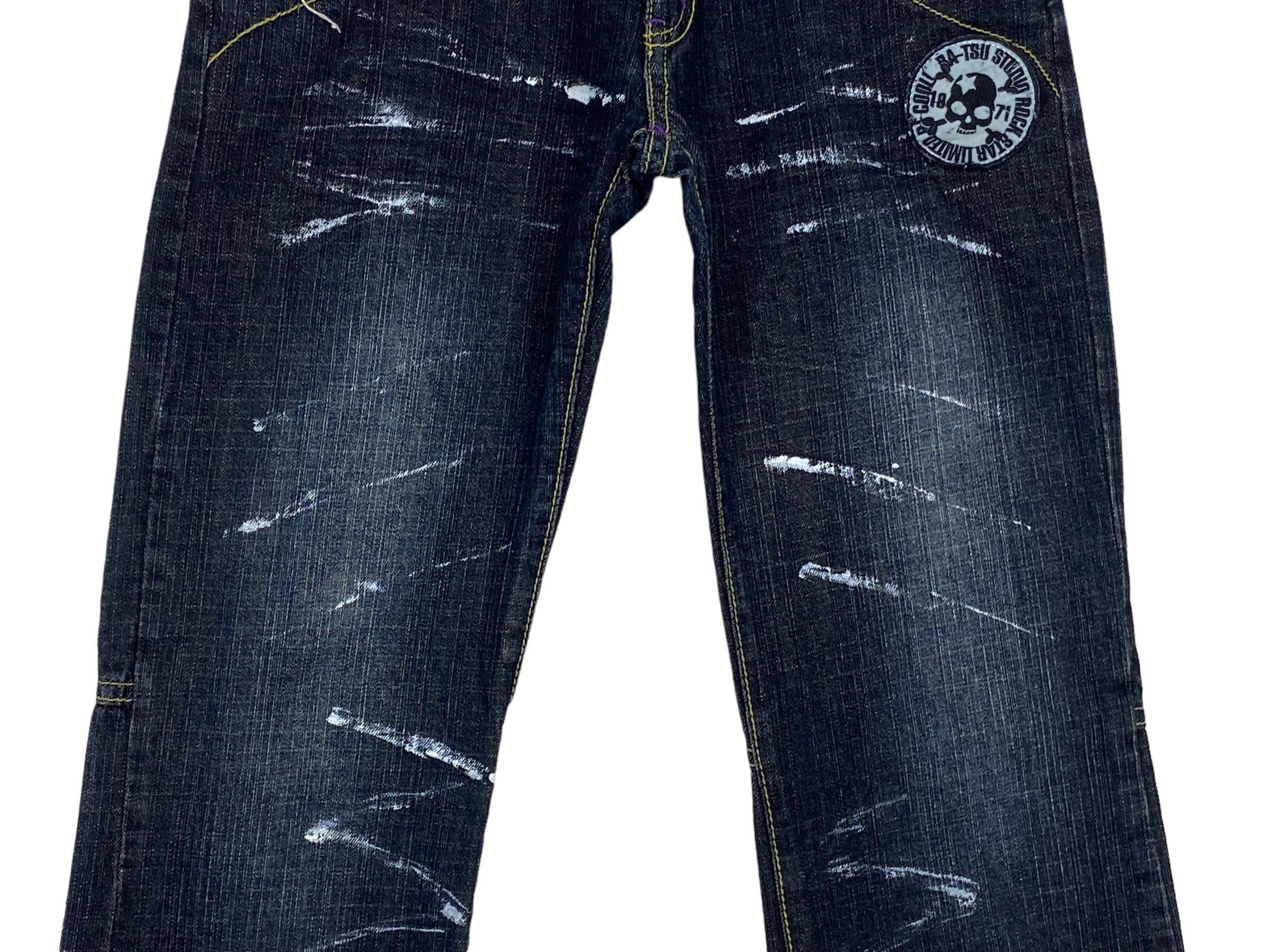 Japanese Brand Batsu Jeans Japanese Jeans Spellout Print Jeans Size US 28 / EU 44 - 4 Thumbnail