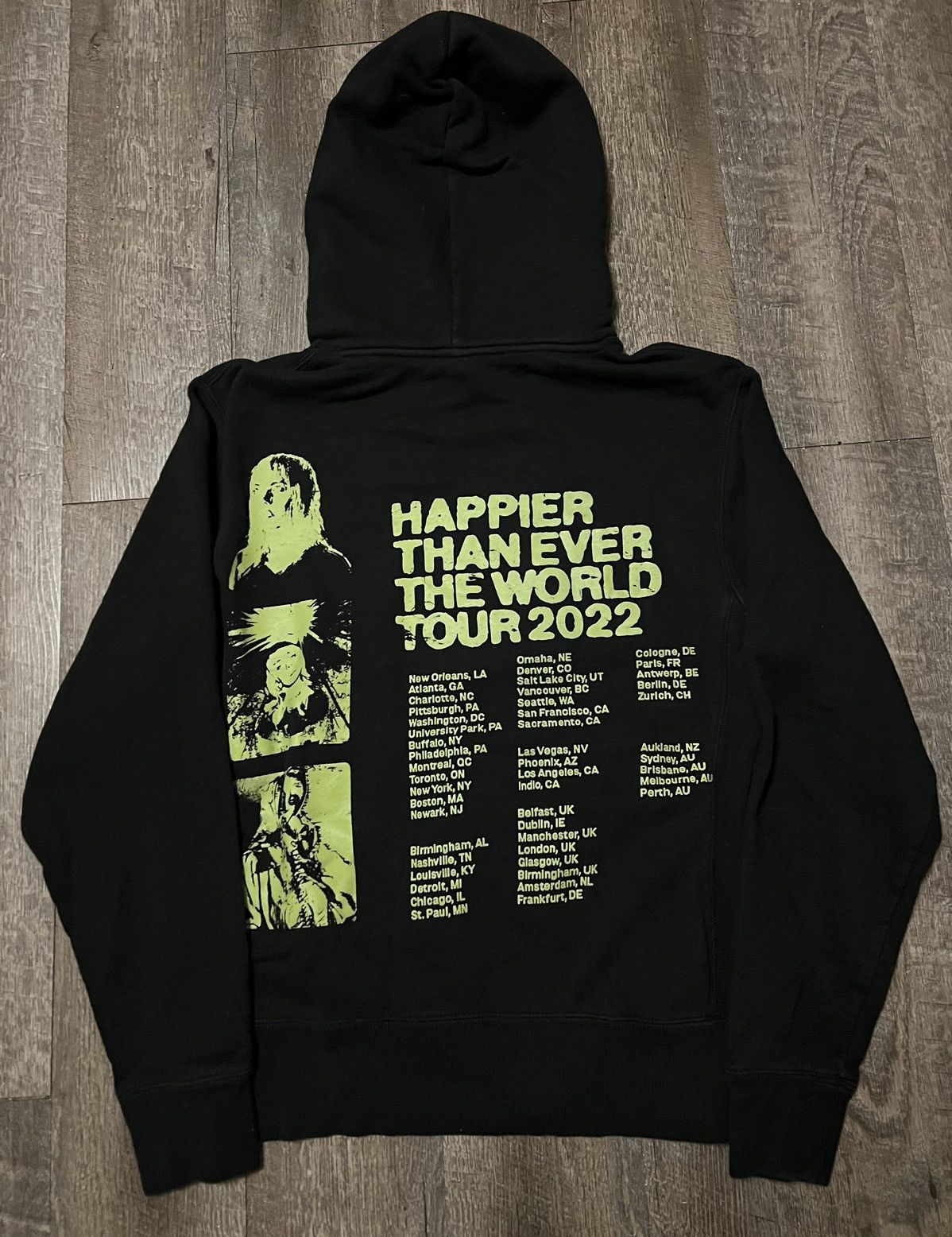Billie Eilish Billie Eilish Happier Than Ever Tour Hoodie Size Medium Size US M / EU 48-50 / 2 - 2 Thumbnail