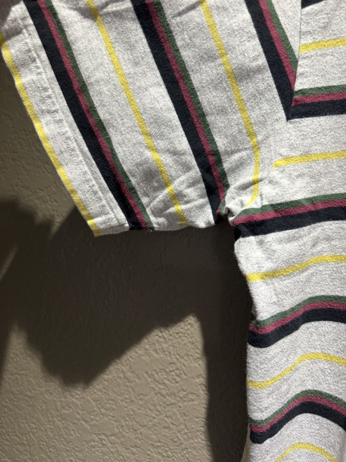 Supreme Supreme Gonz Logo Striped Tee Medium Rasta Green Red Yellow Size US M / EU 48-50 / 2 - 4 Thumbnail