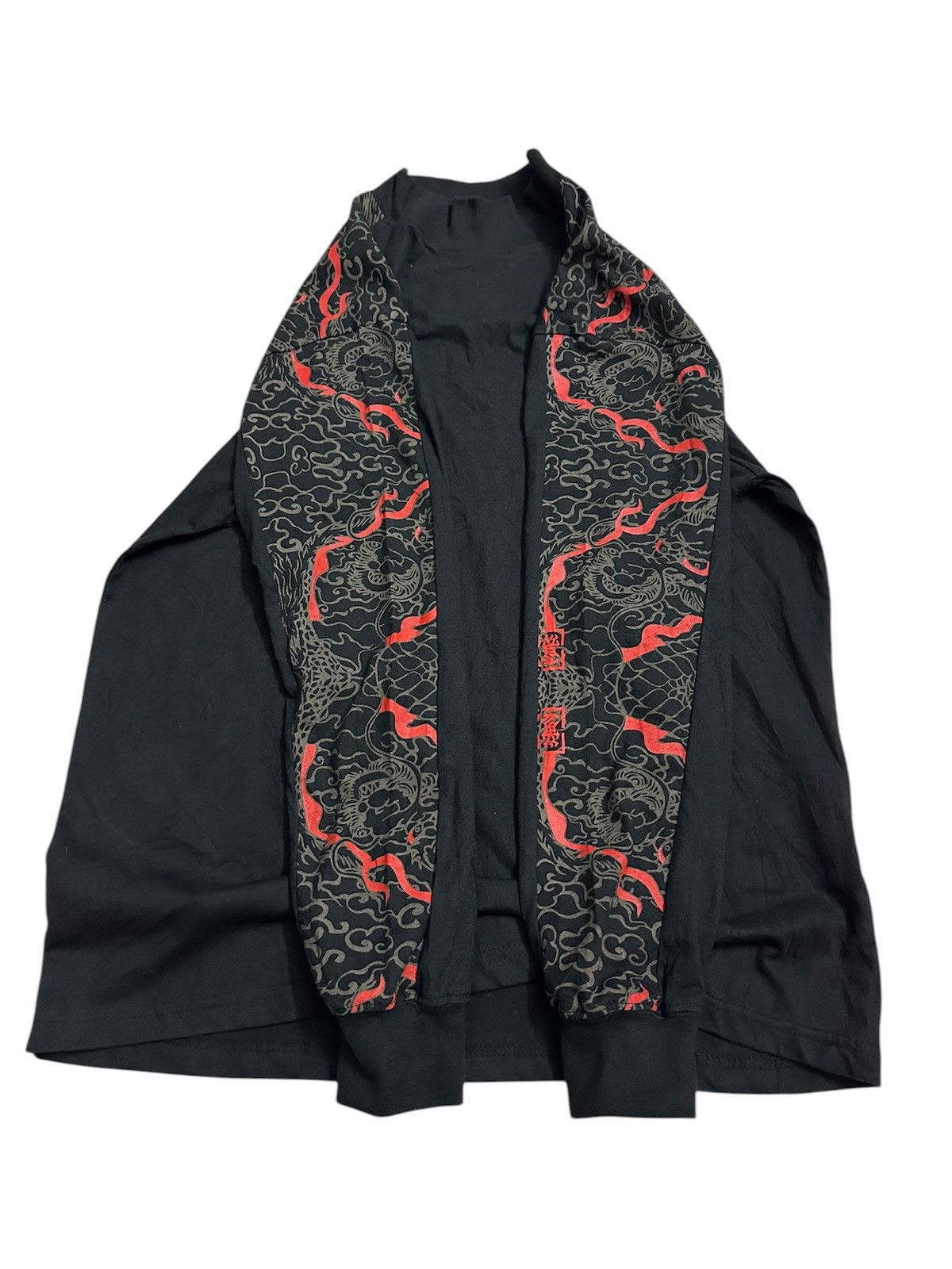 Japanese Brand 2000 Dragon Flame Long Sleeve Y2K Goa Lgb Jnco Sukajan Style Size US L / EU 52-54 / 3 - 4 Thumbnail