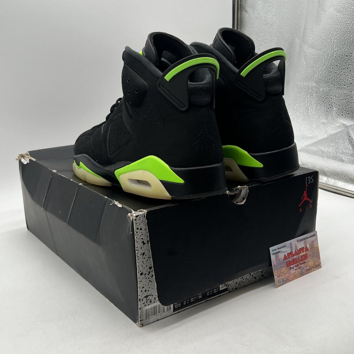 Jordan Brand Air Jordan 6 electric green Size US 12.5 / EU 45-46 - 4 Thumbnail