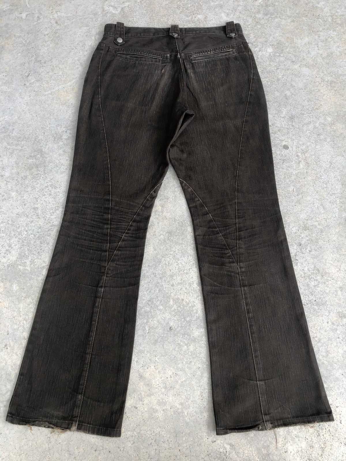 If Six Was Nine Semantic Design Flared Jeans Distressed Jeans Size US 31 - 2 Thumbnail