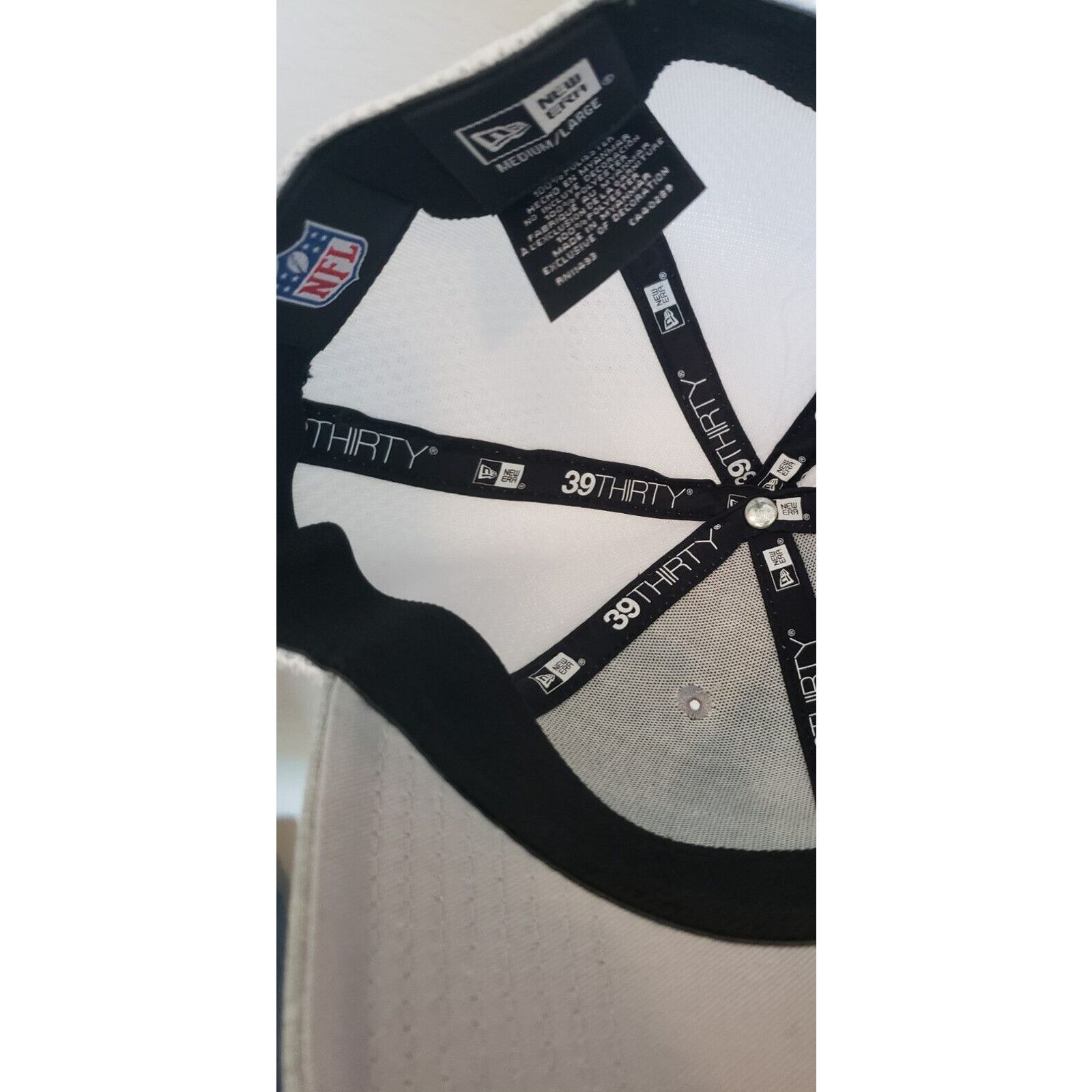 New Era Los Angeles Rams Hat Stretch Fit 3930 Gray White M/L New Era Size ONE SIZE - 5 Thumbnail