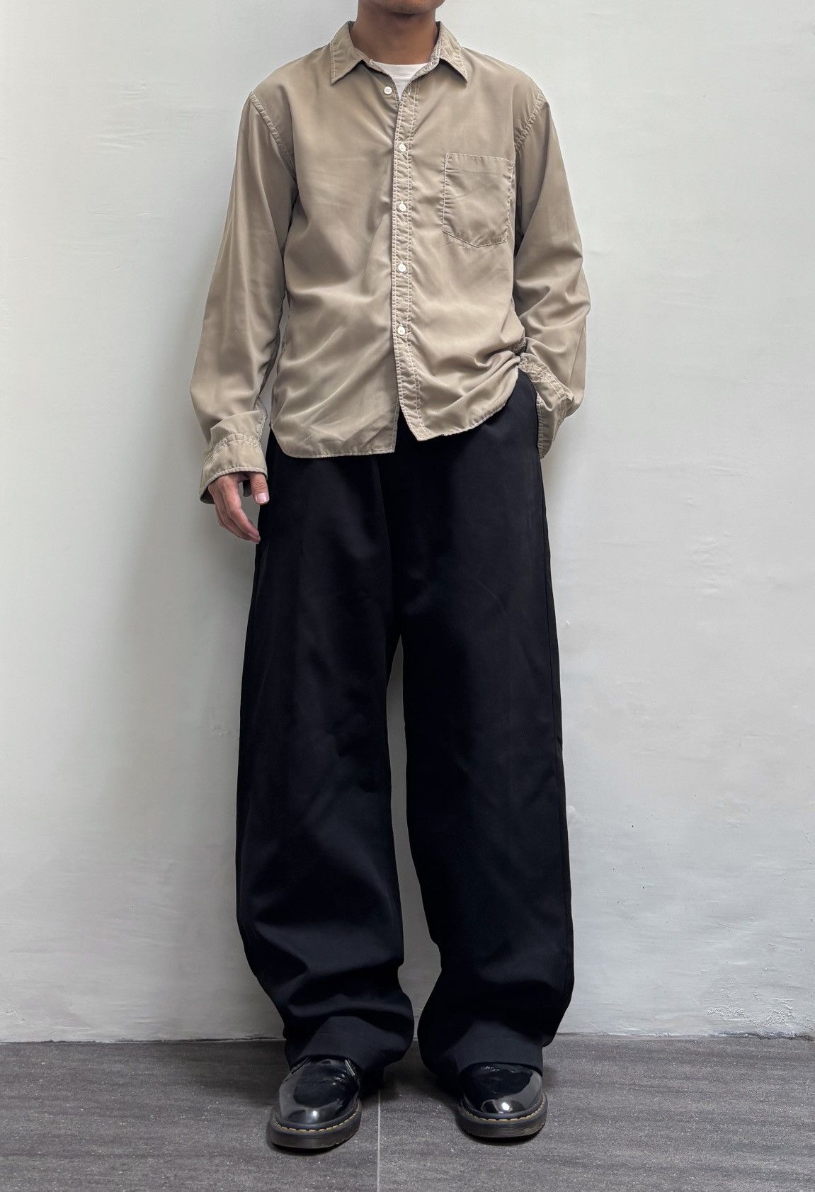 Comme des Garcons Homme Deux Nylon Contrast Stitching Shirts Size US M / EU 48-50 / 2 - 1 Thumbnail
